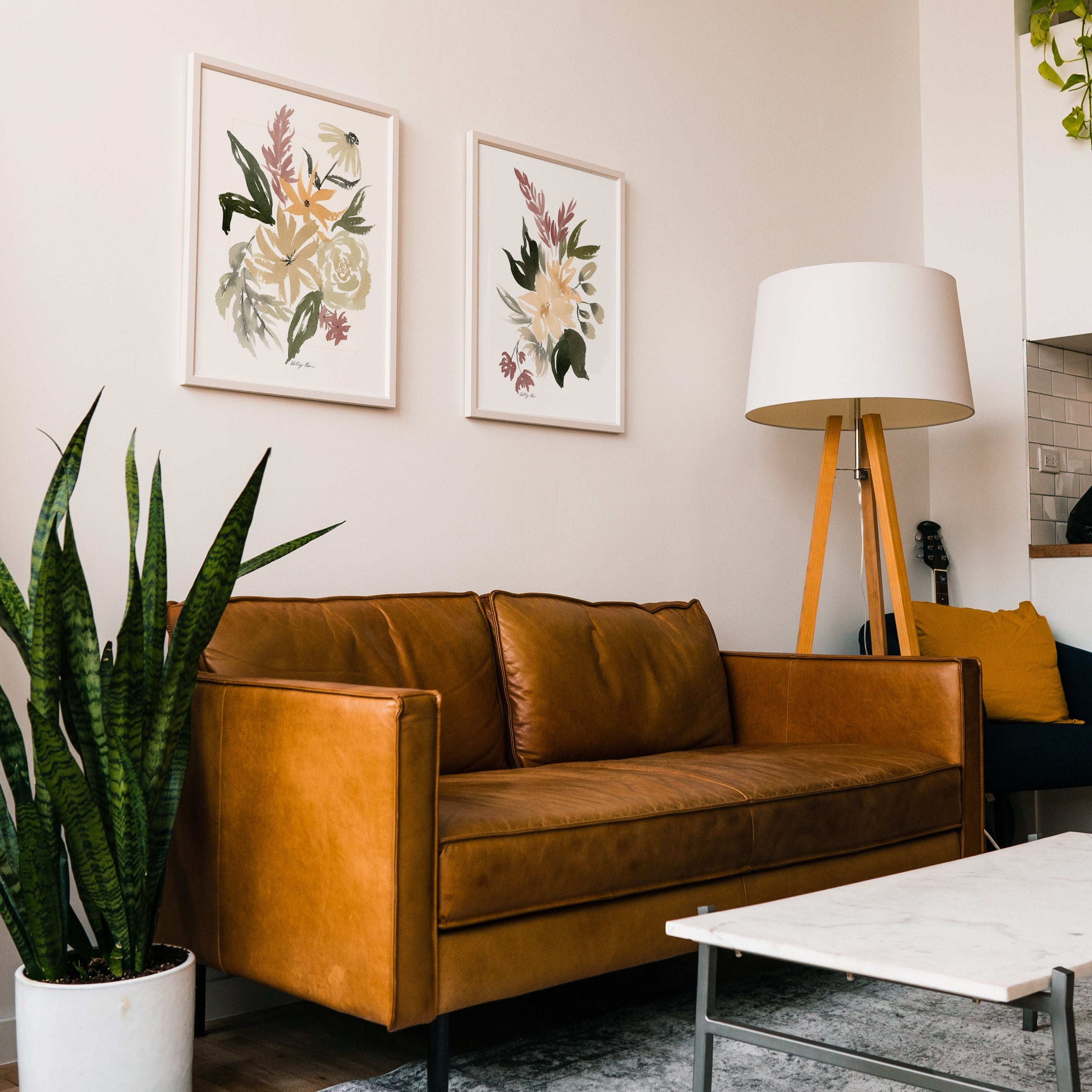 Set of 2 Tropical Flowers Art Prints