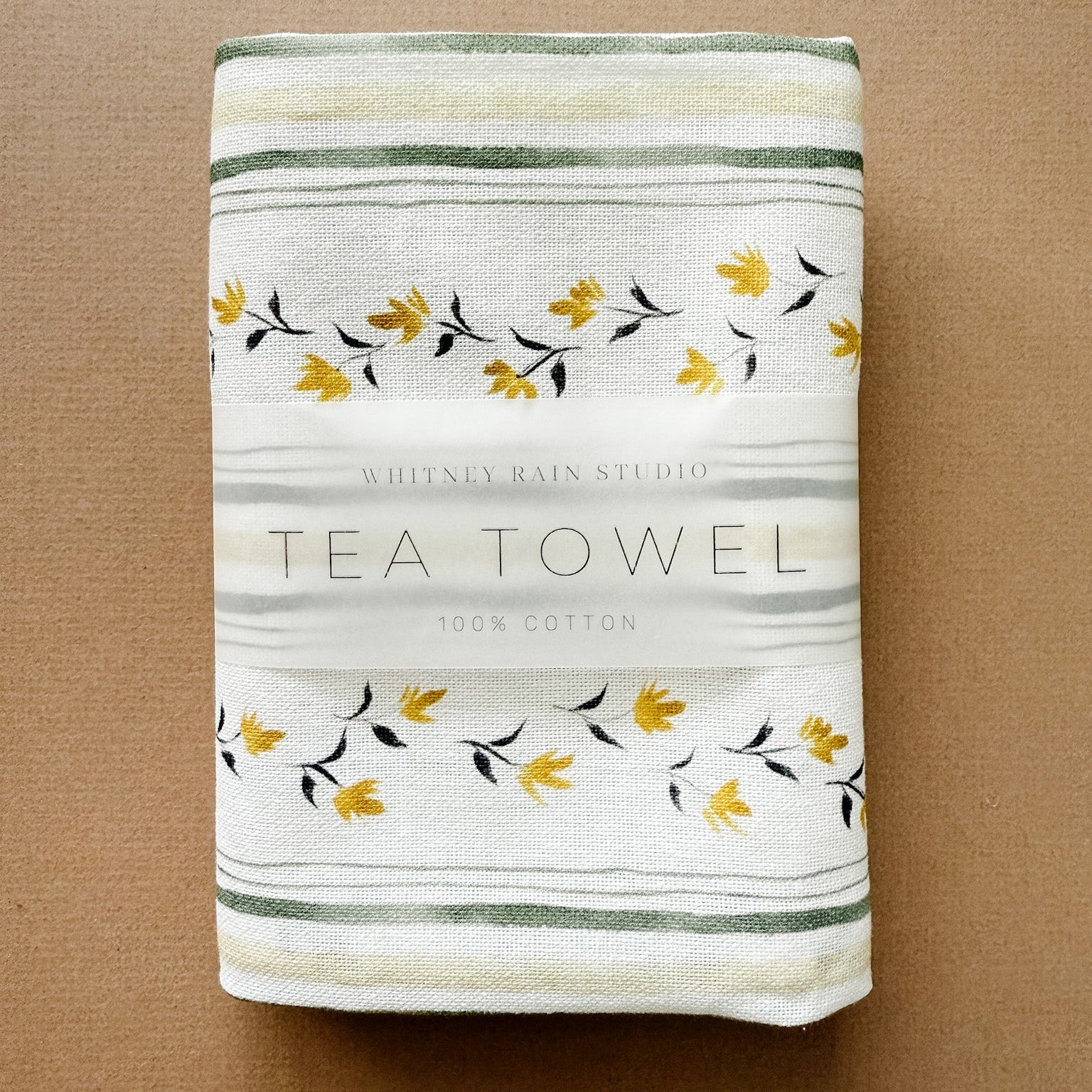 "Cottage Stripes" Tea Towel