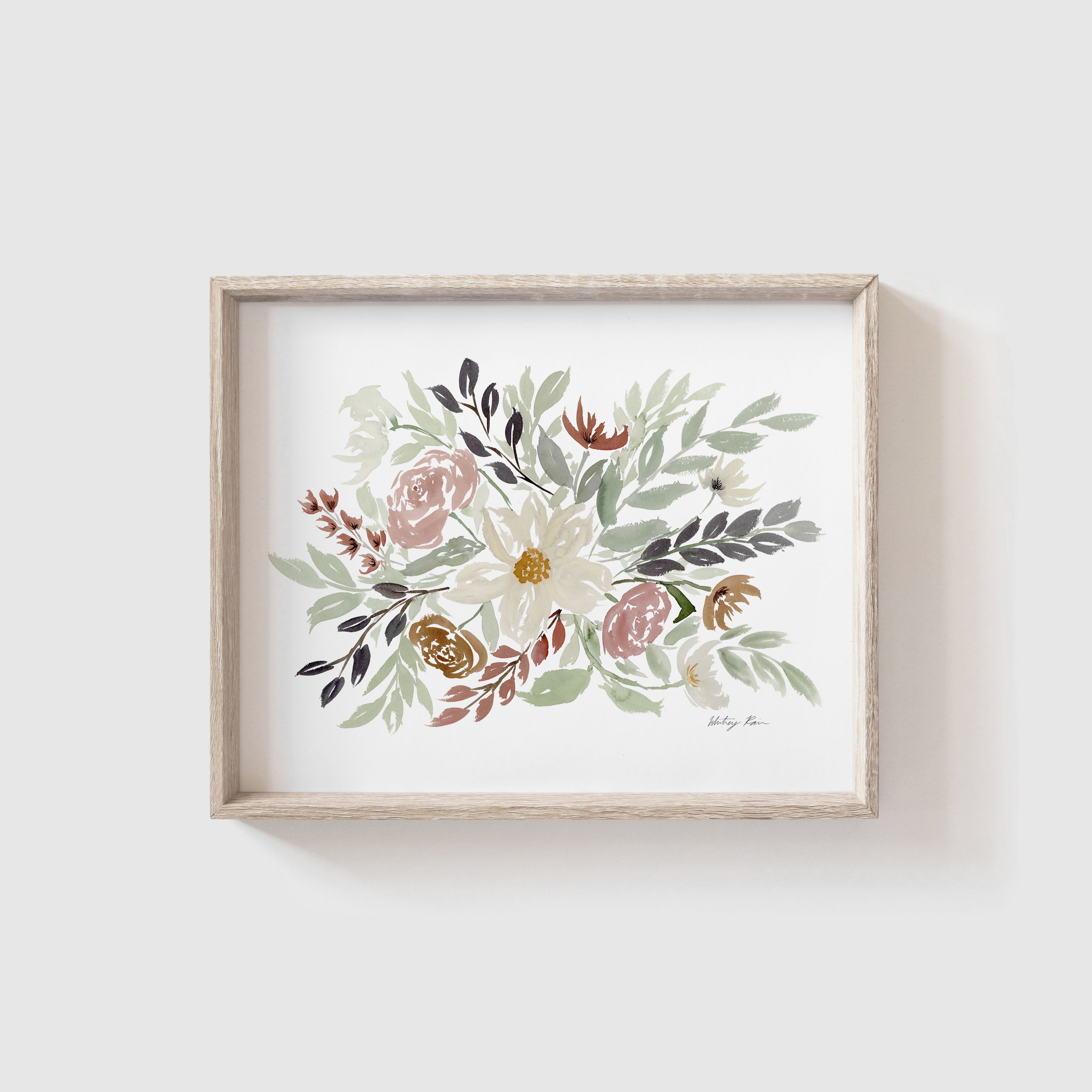 "In the Garden" Watercolor Art Print
