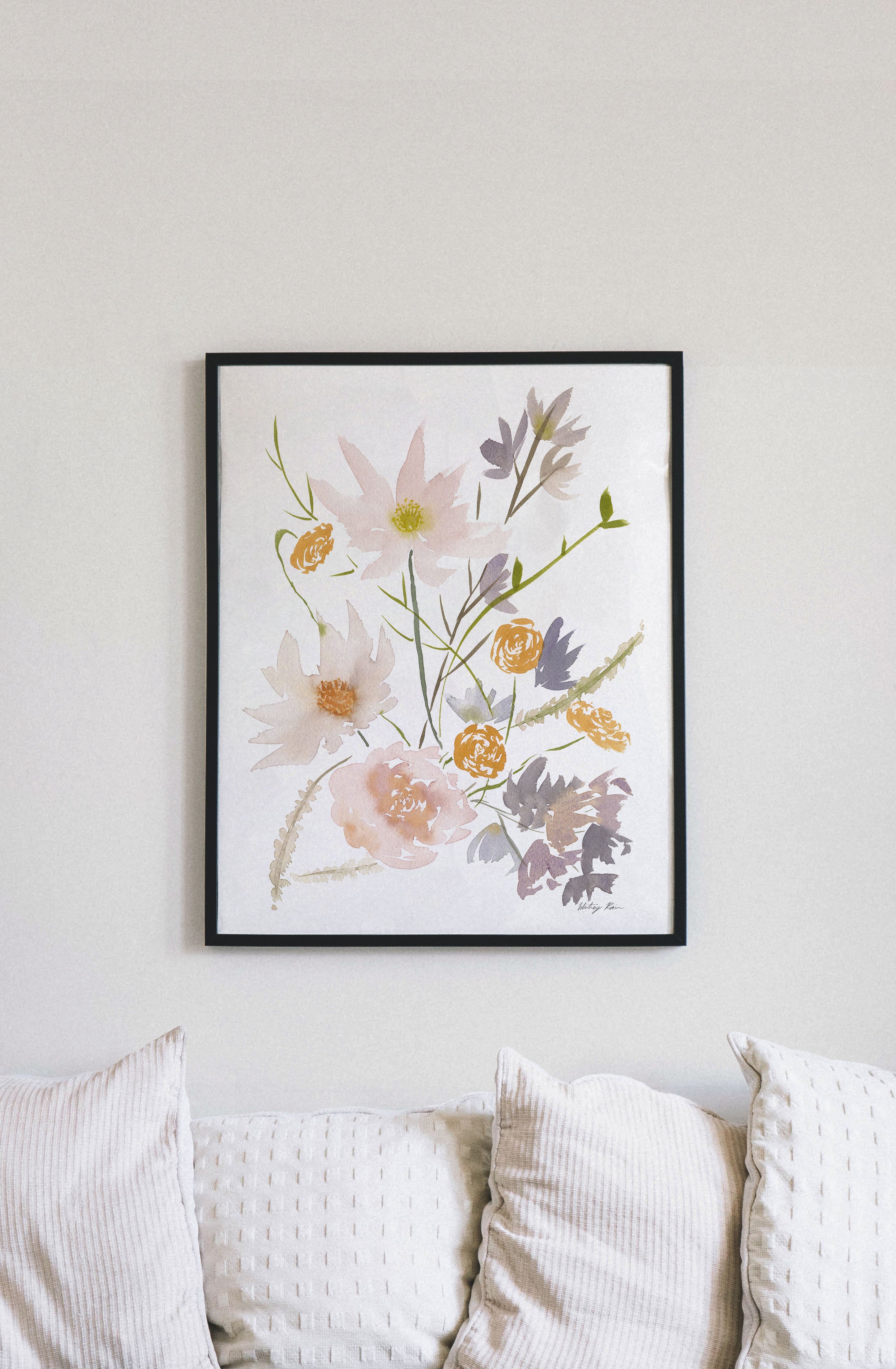 "Wildflowers in Bloom" Watercolor Print