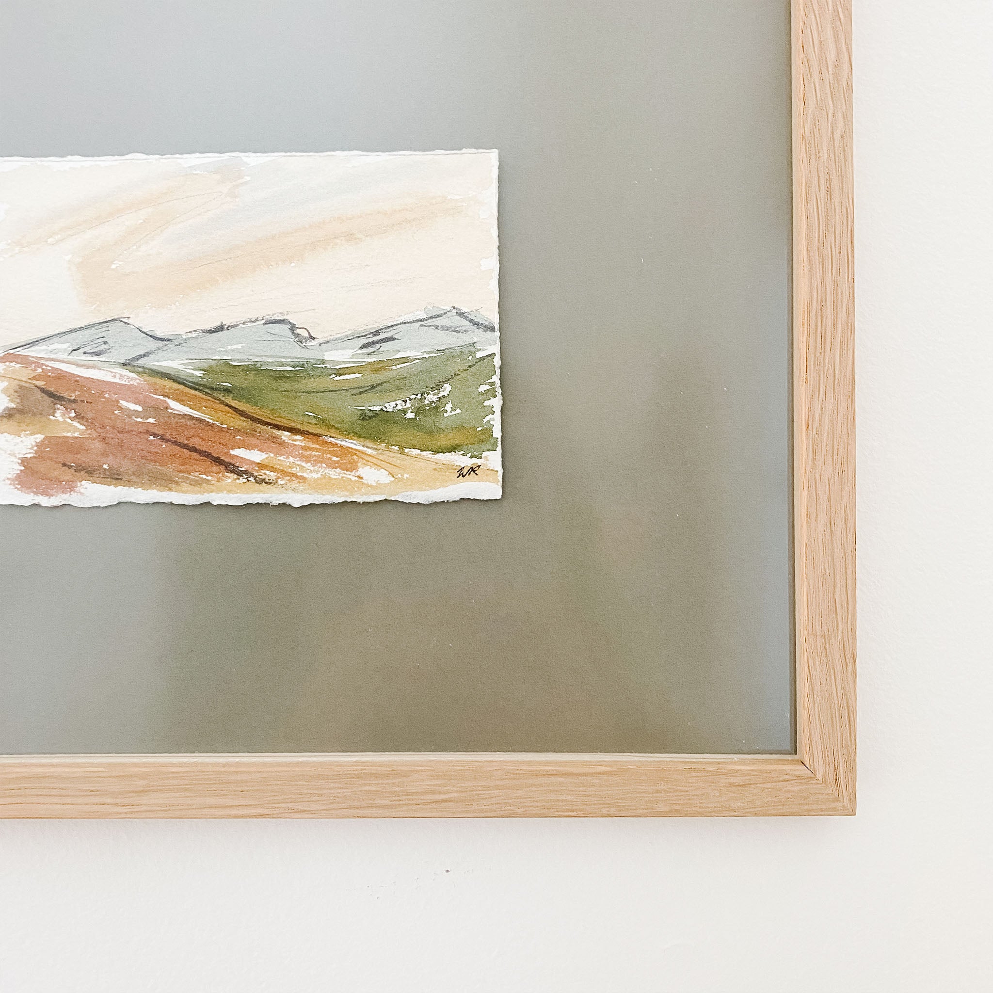 "Mountain Range" Framed Original