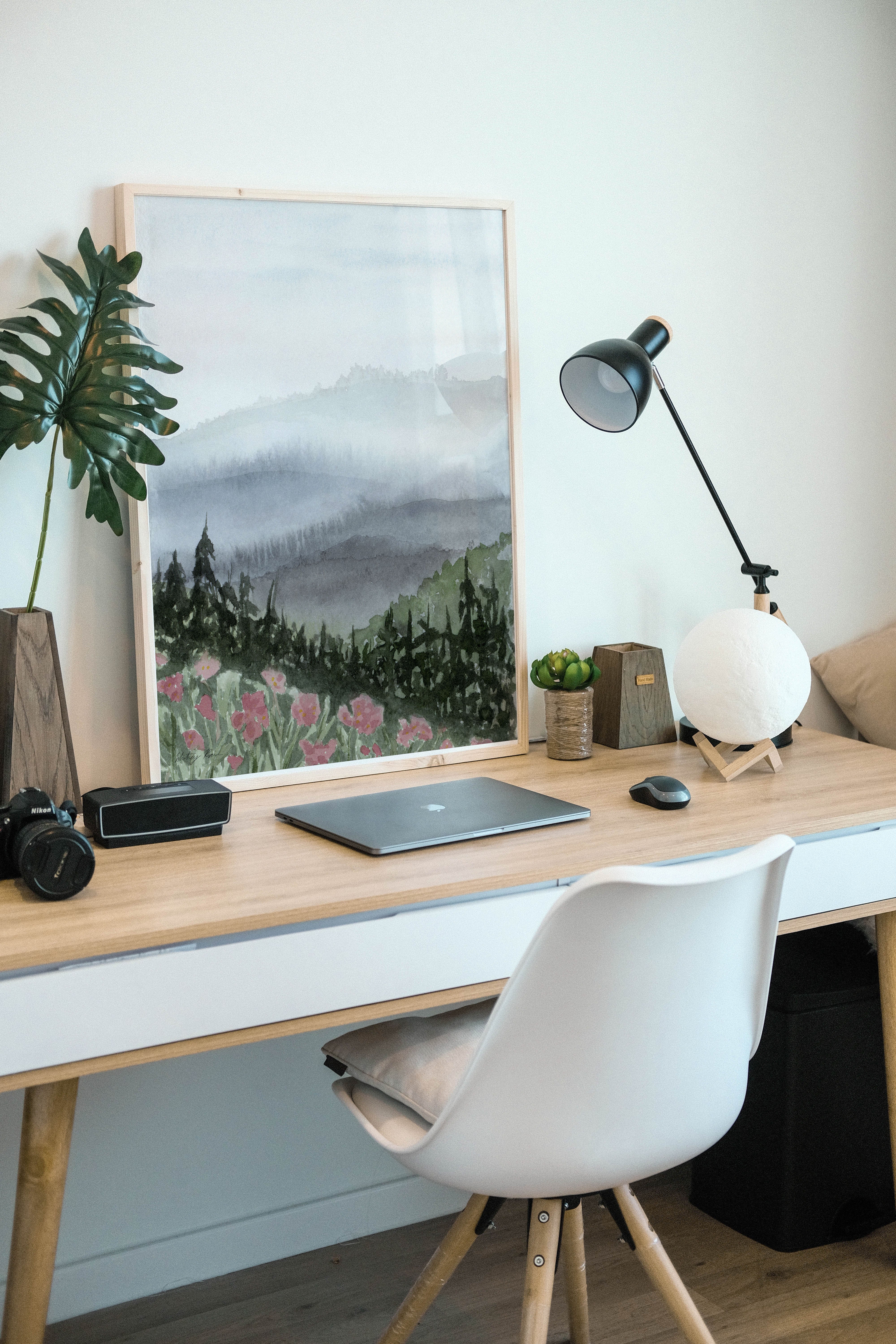 "Blue Ridge Mountains" Watercolor Print, Artist-Made For a Peaceful Retreat