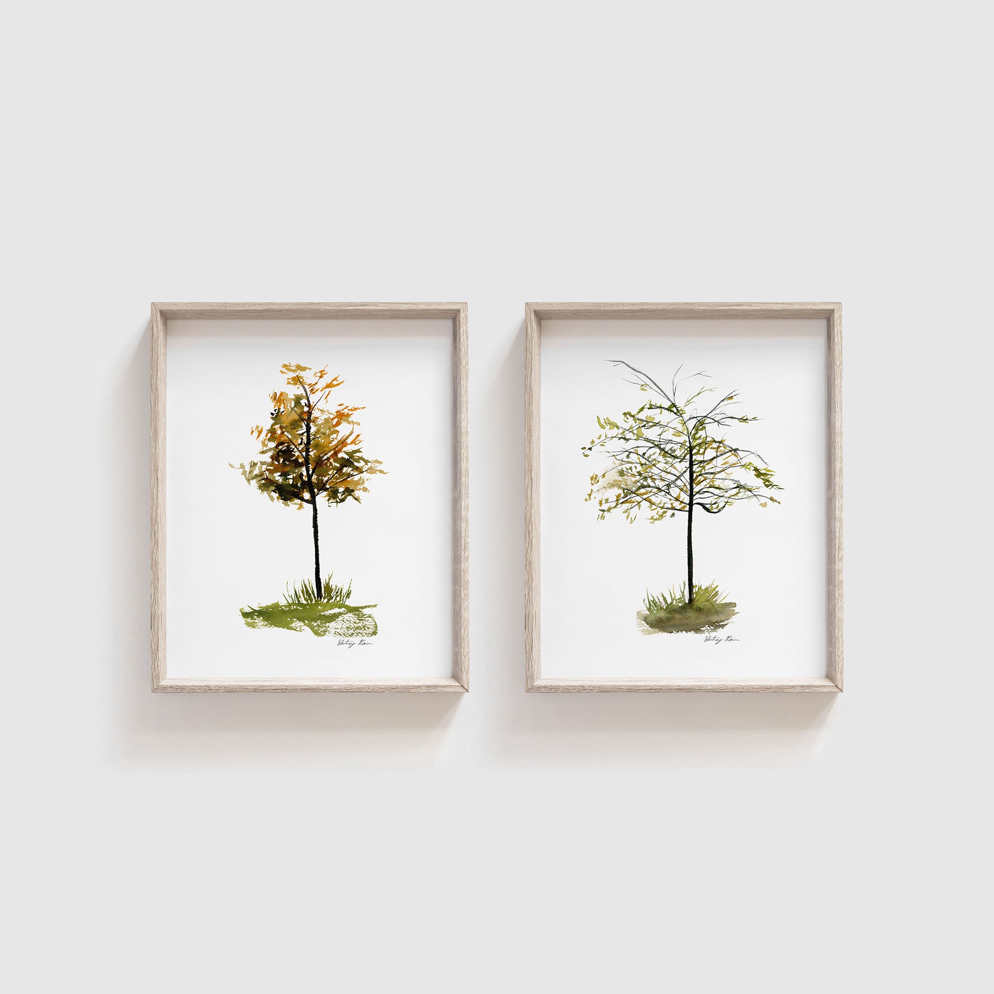 Set of 2 "Fall Tree" Print Bundle