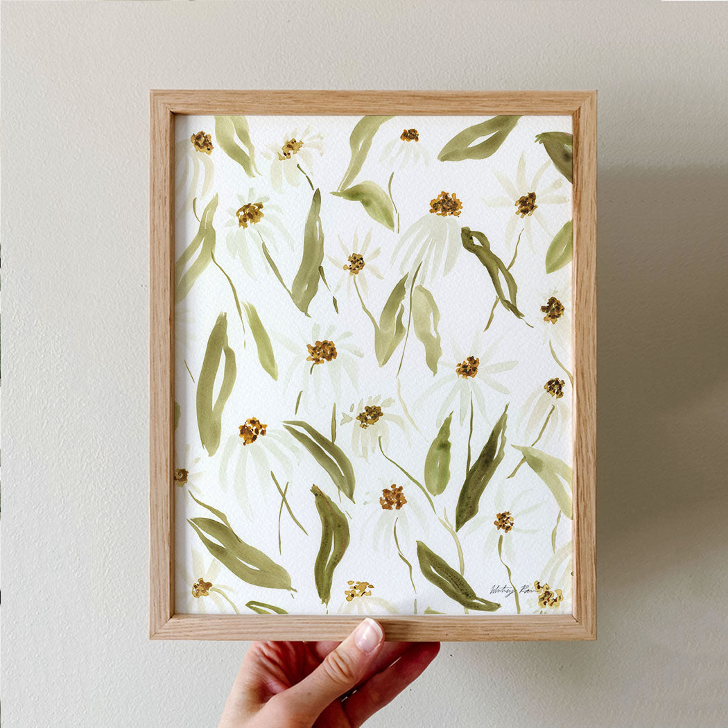 "Daisies" Watercolor Print