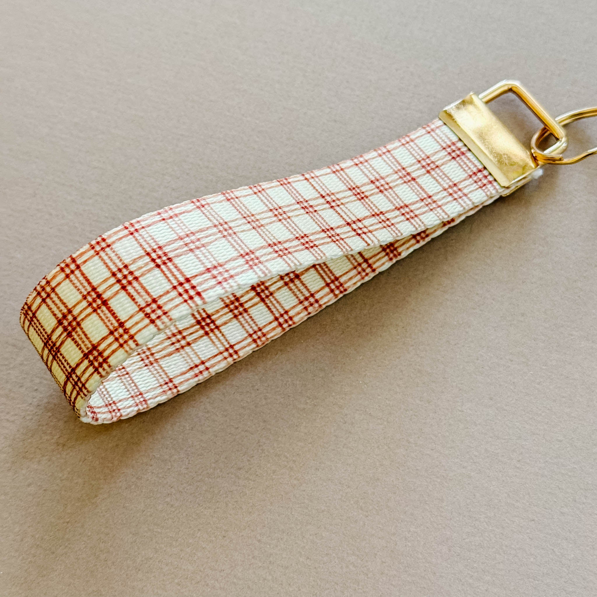 "Plaid" Wristlet Keychain