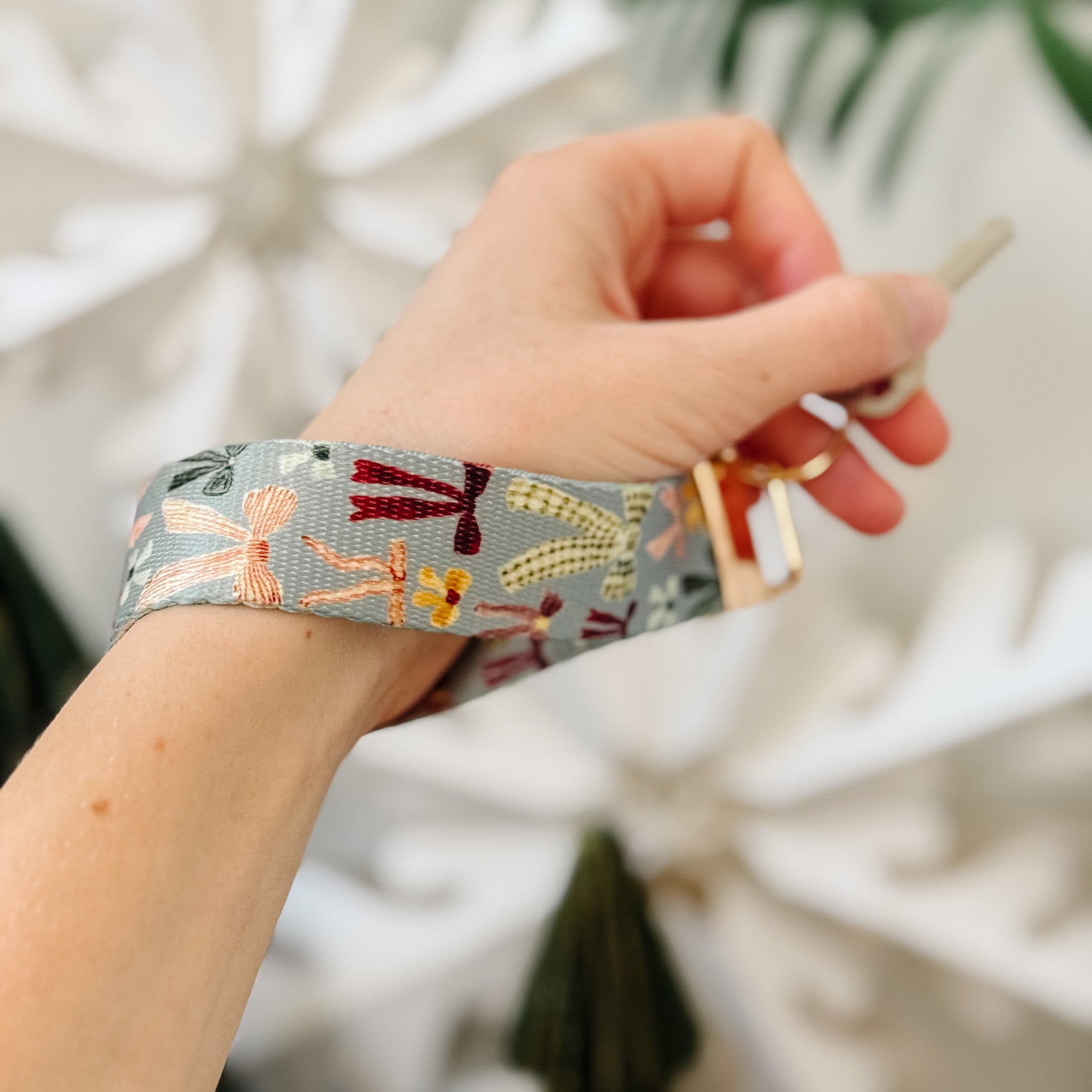 "Bows" Wristlet Keychain