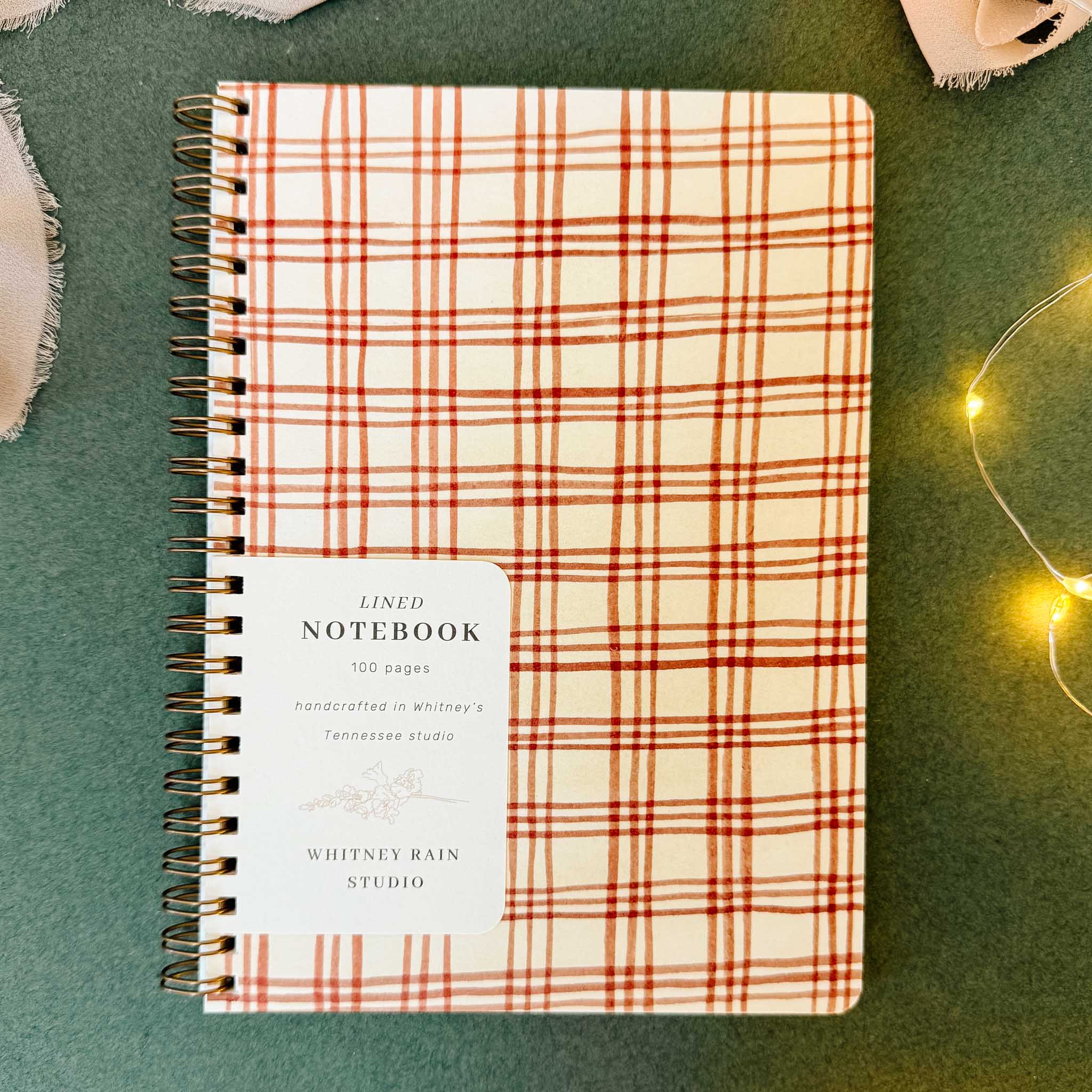 Vintage Plaid Notebook