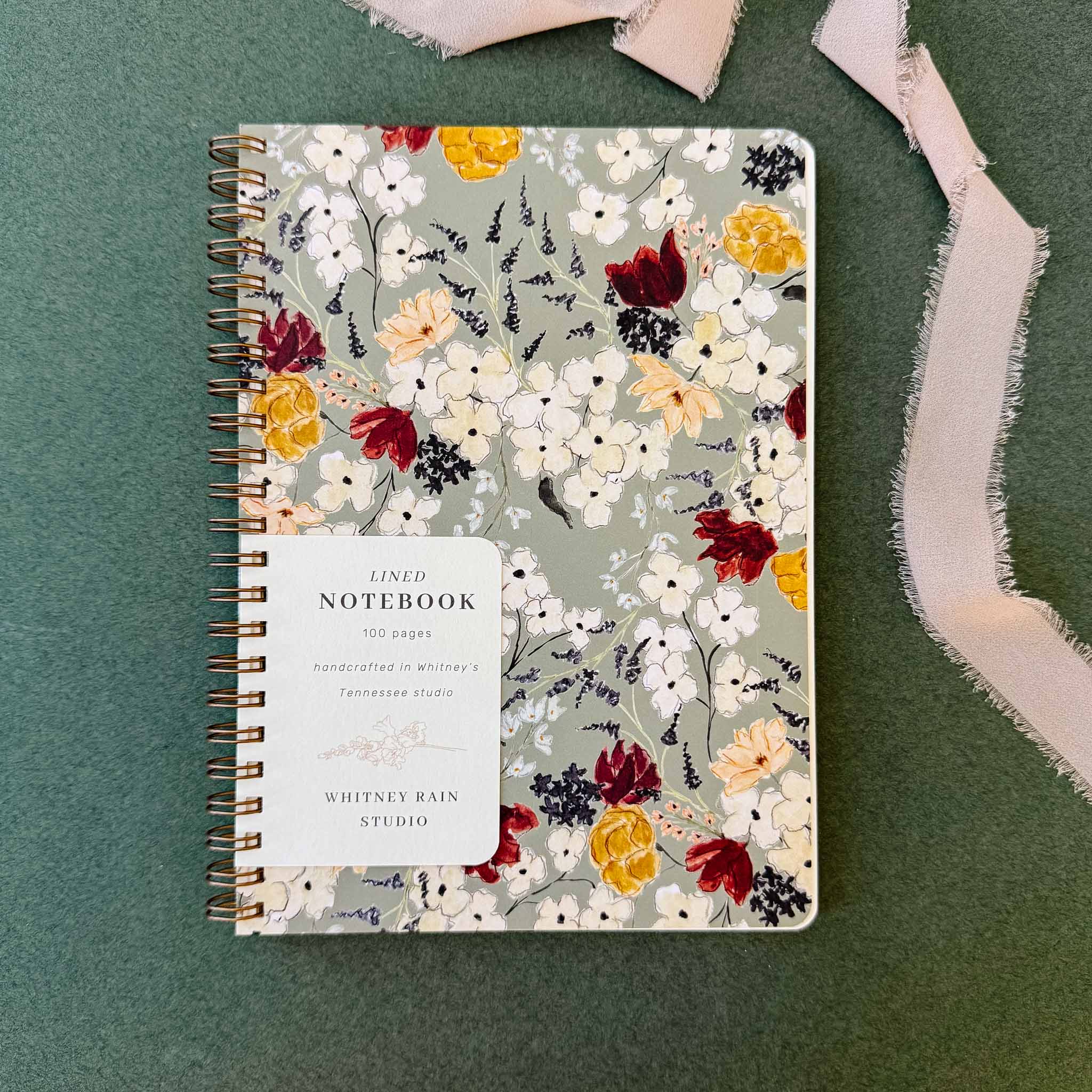 Vintage Meadow Notebook