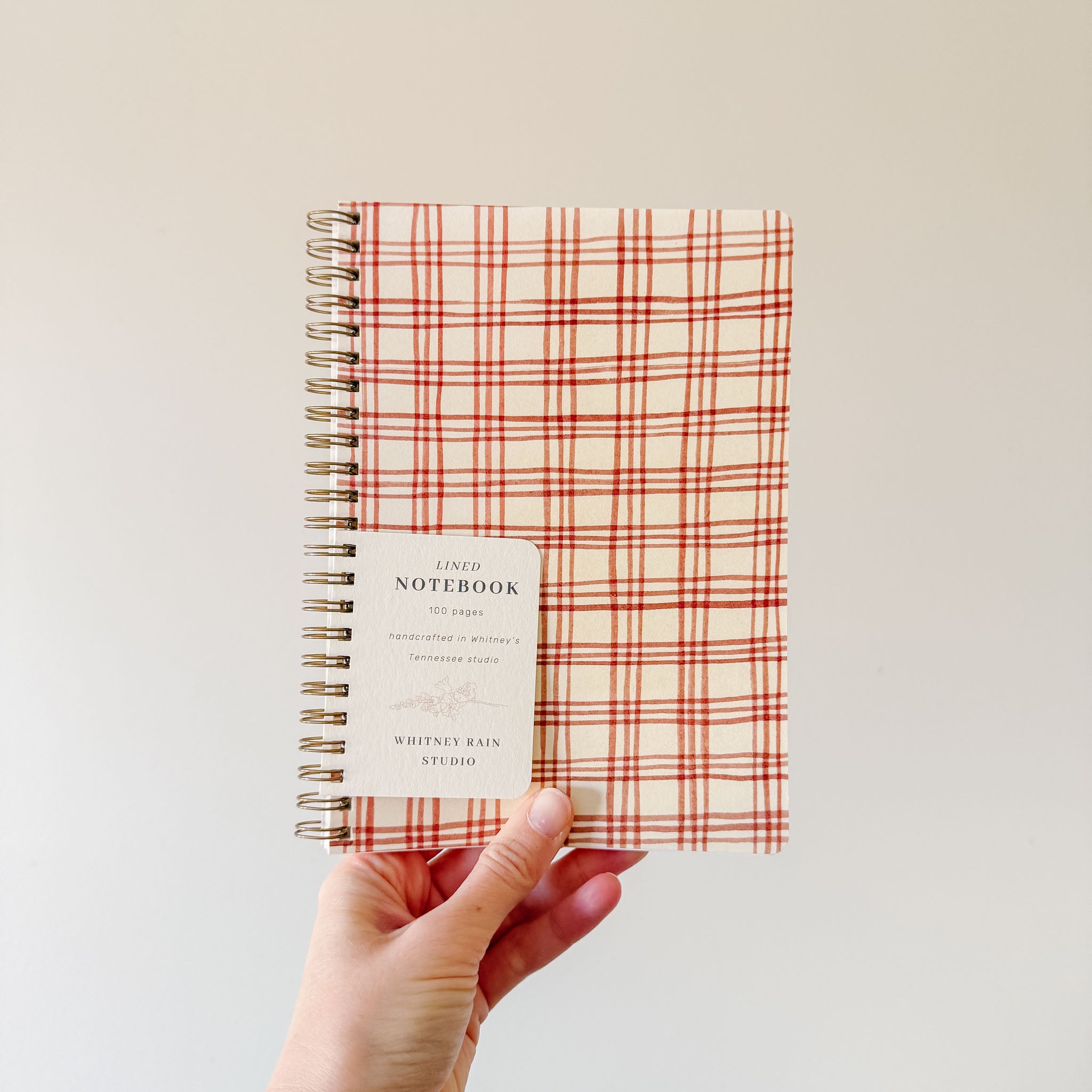 Vintage Plaid Notebook