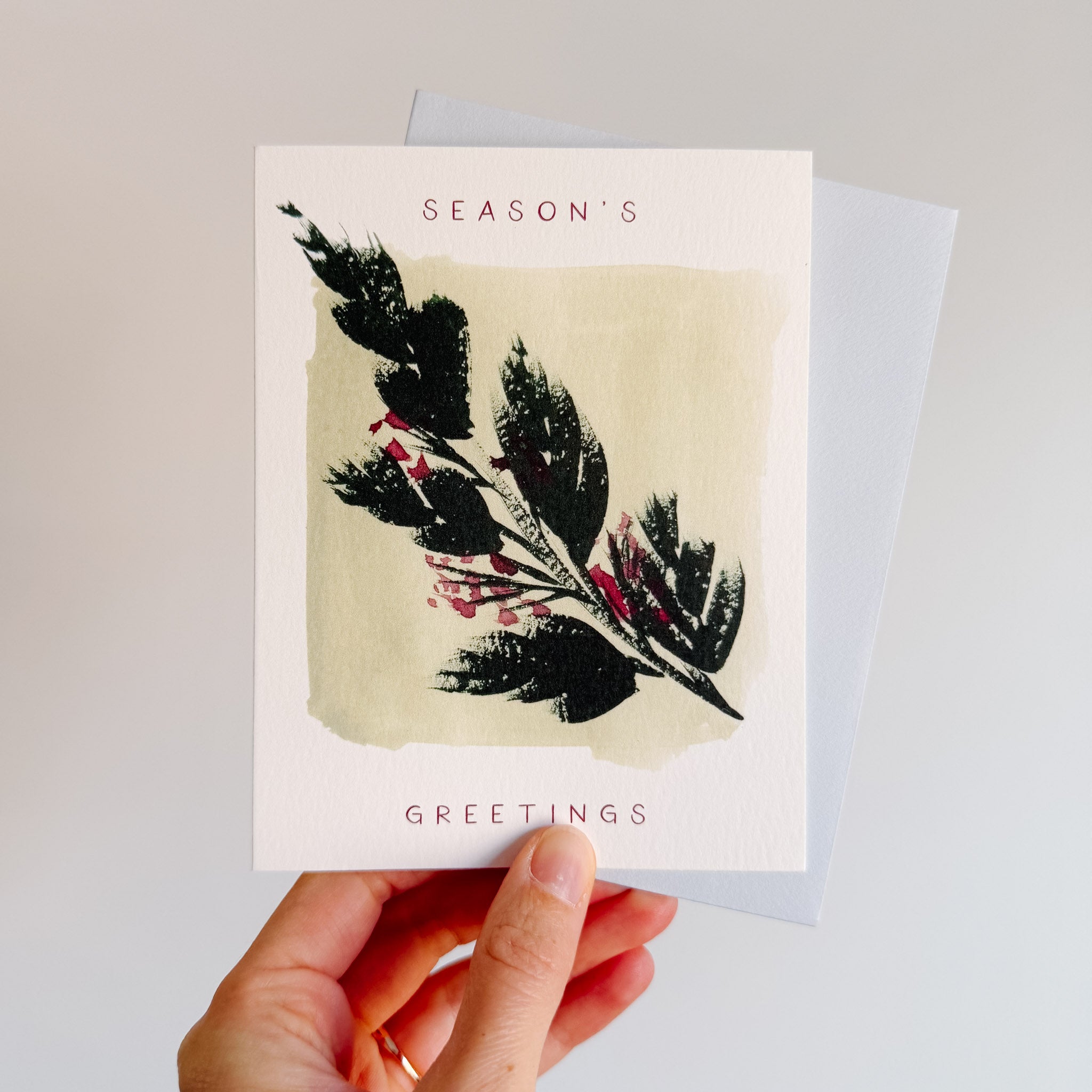"Seasons Greetings" Holiday Card