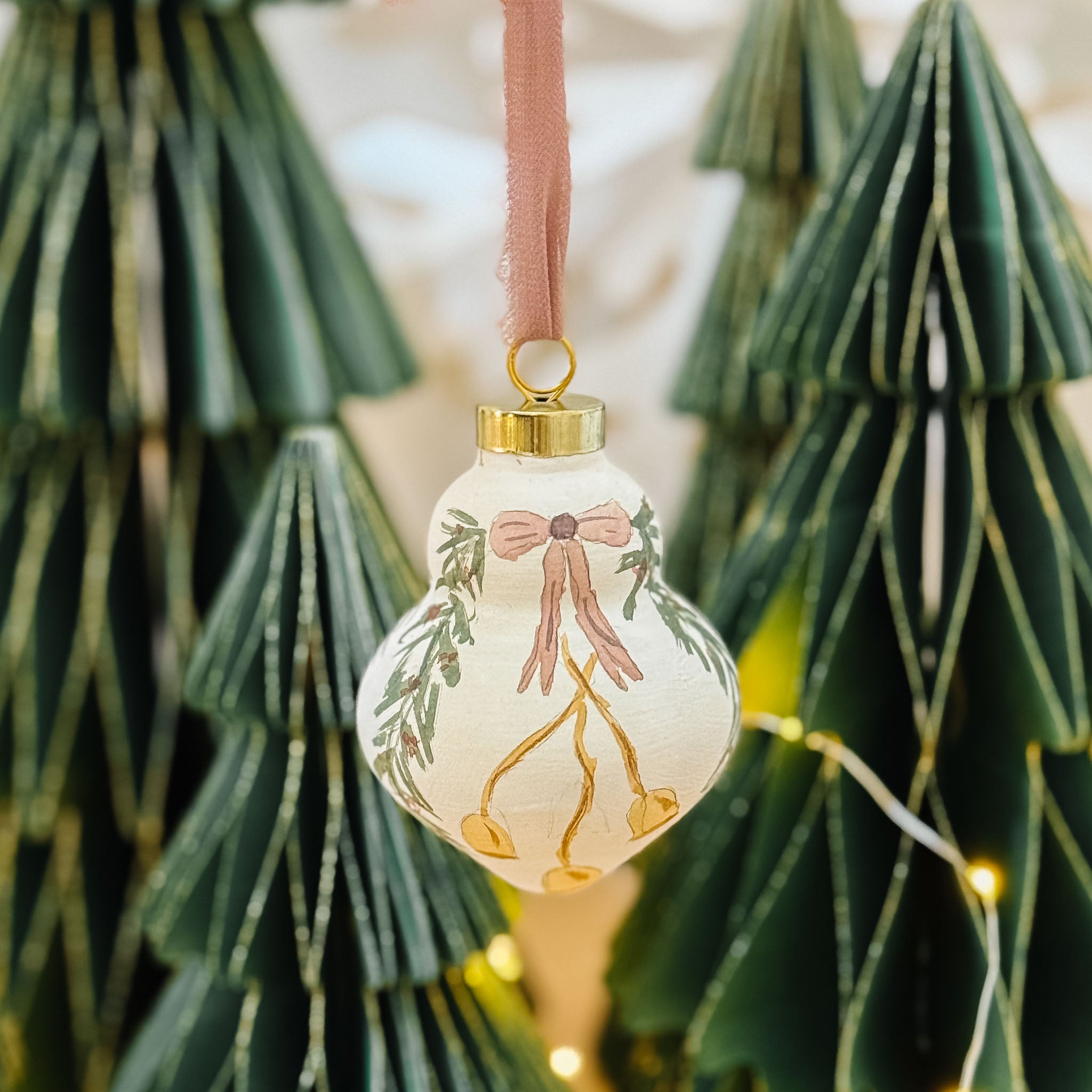 "Deck The Halls" Hand Painted Ornament