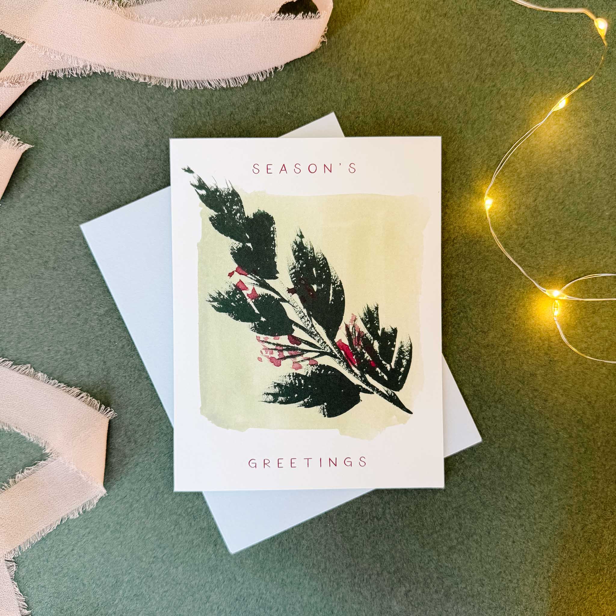 "Seasons Greetings" Holiday Card