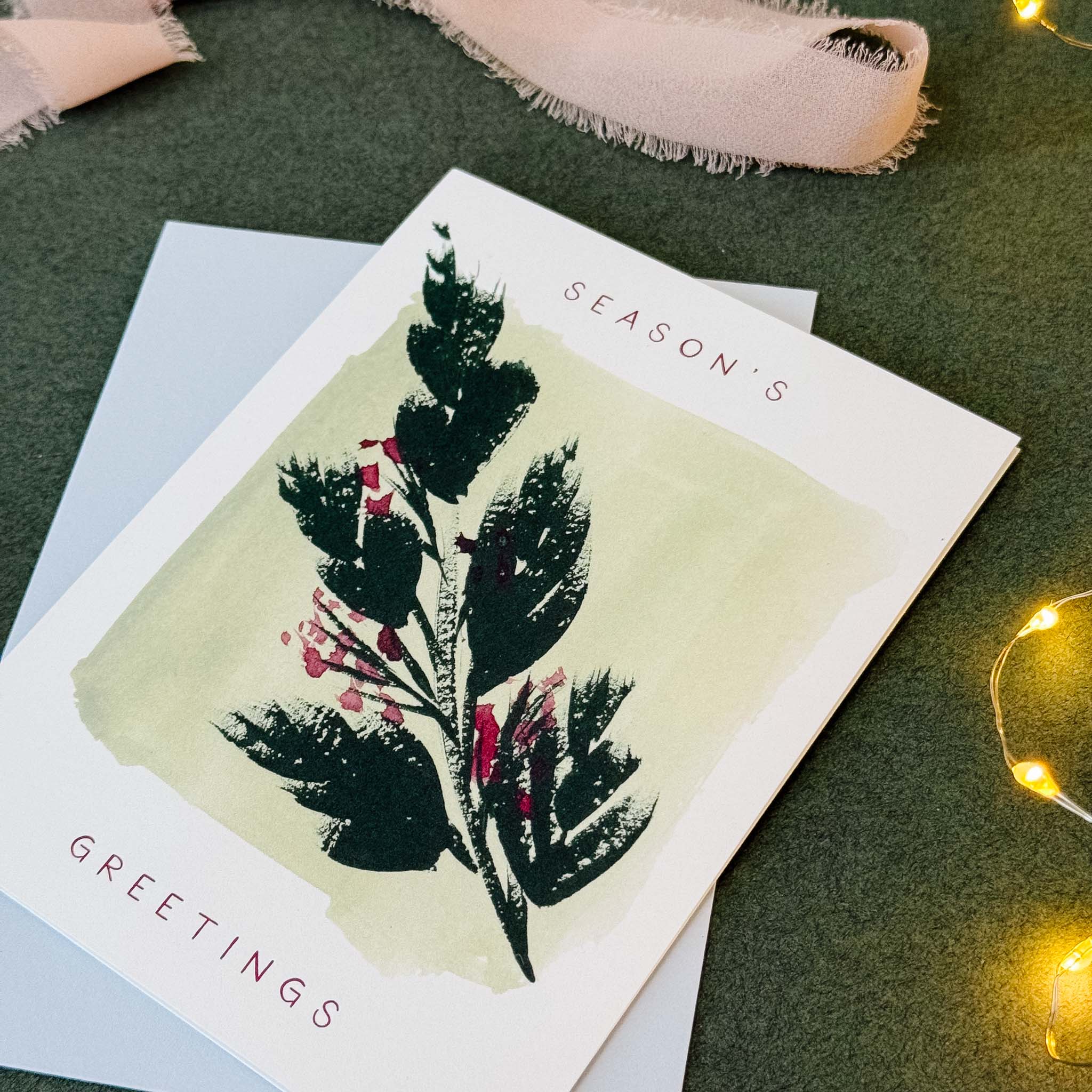 "Seasons Greetings" Holiday Card