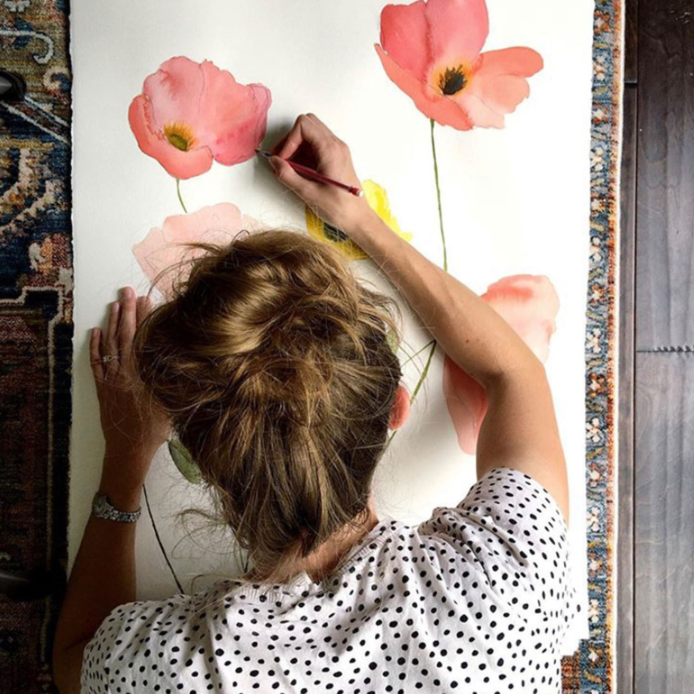 "Iceland Poppies" Floral Watercolor Print