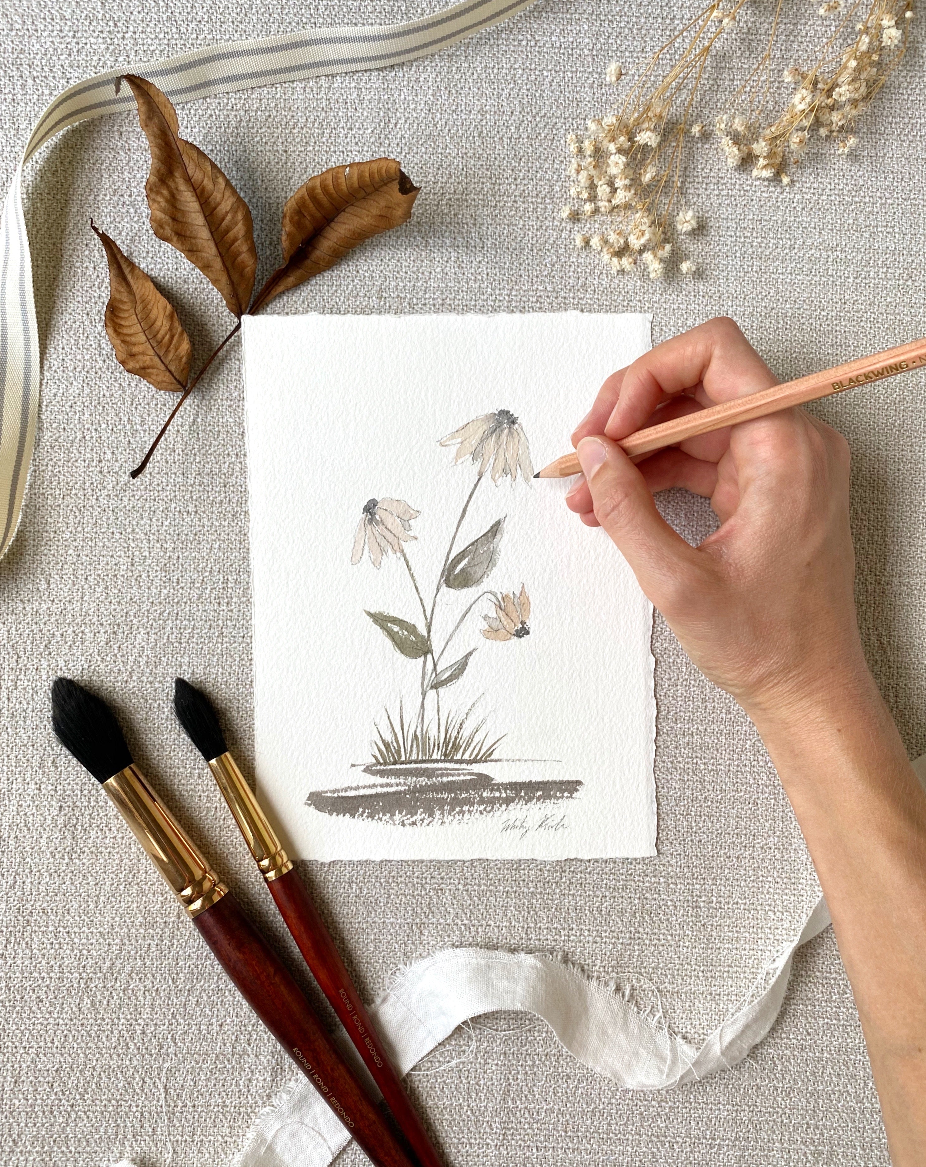 "Little Daisies" Watercolor Print