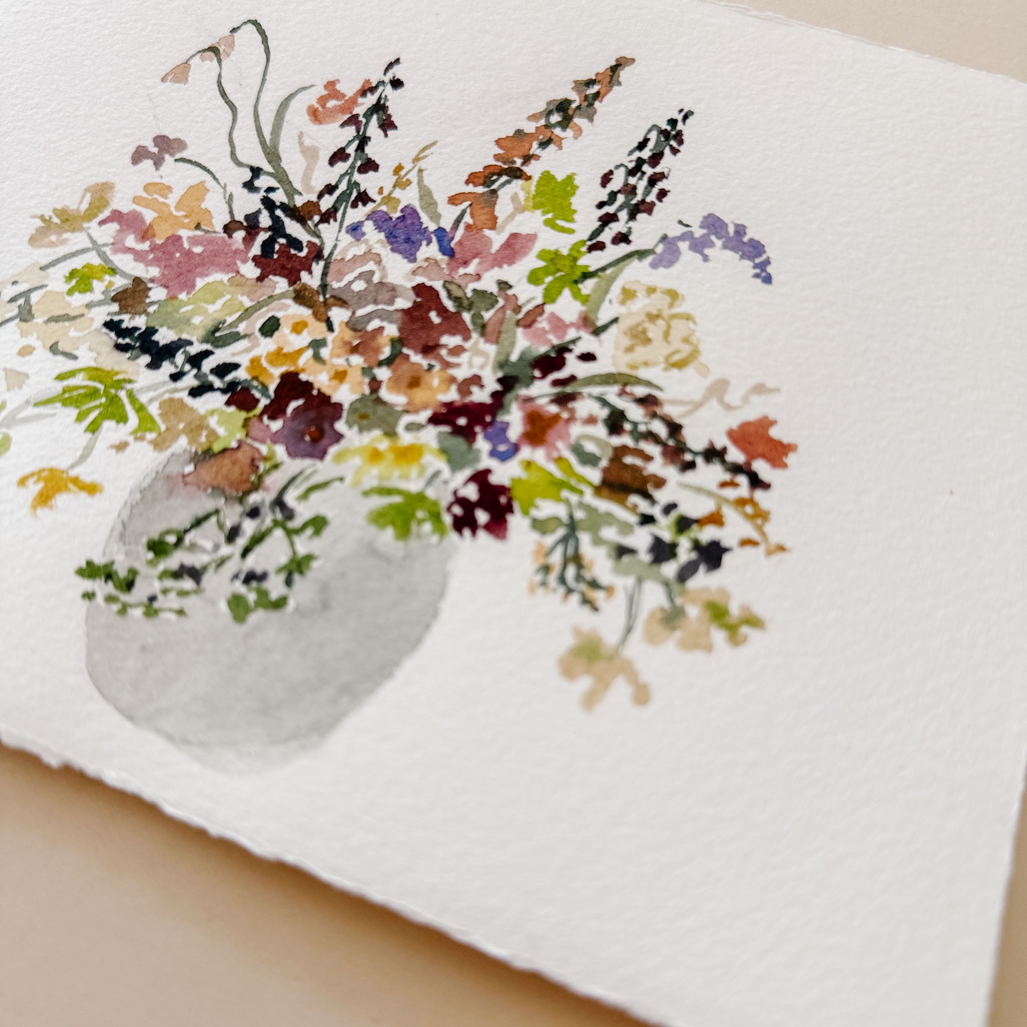 7.5x5.5 Original Watercolor Painting