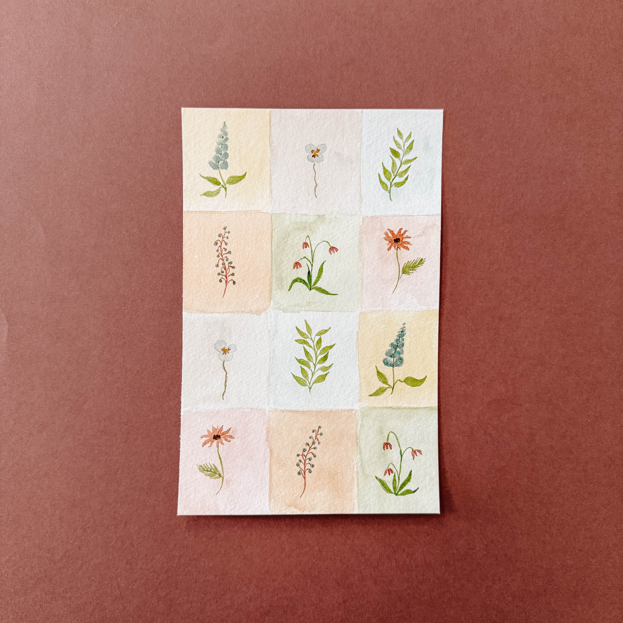 8.5x5.5 Original Watercolor Painting