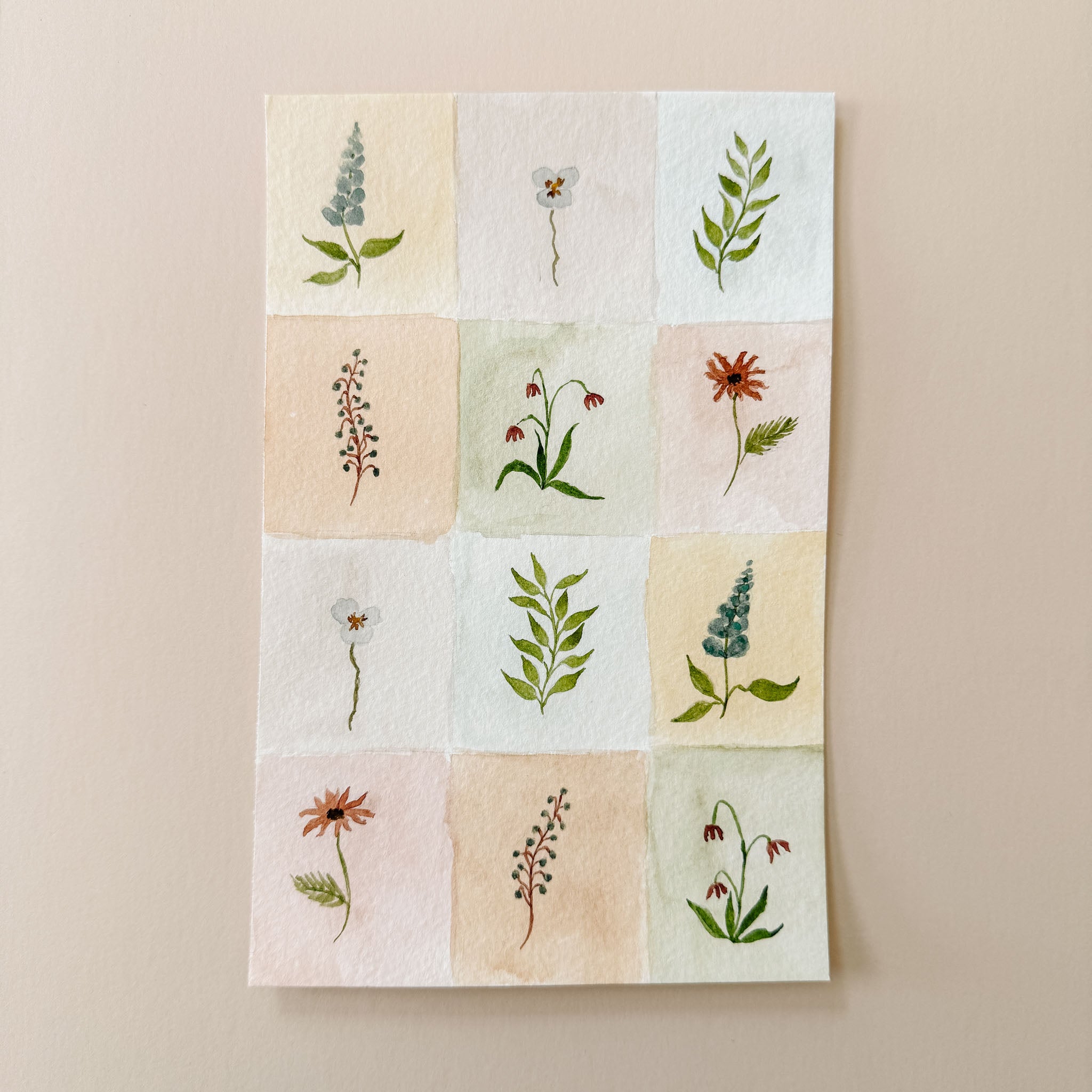 8.5x5.5 Original Watercolor Painting