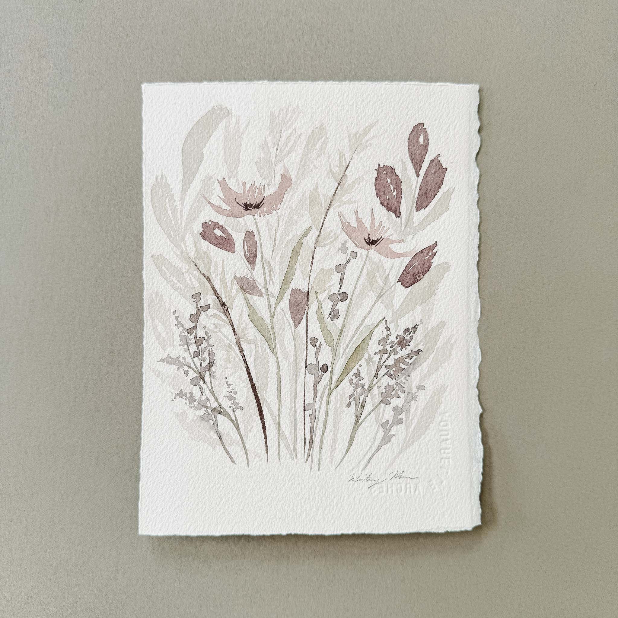 5.5x7.5 Original Watercolor Painting