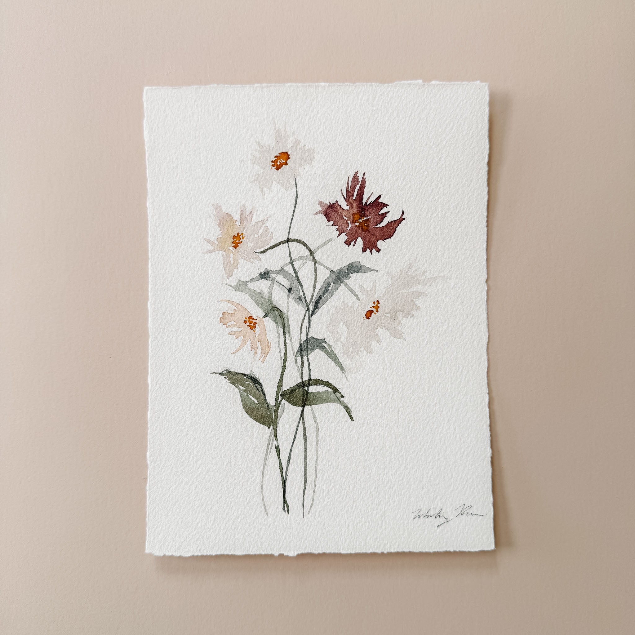 5.5x7.5 Original Watercolor Painting