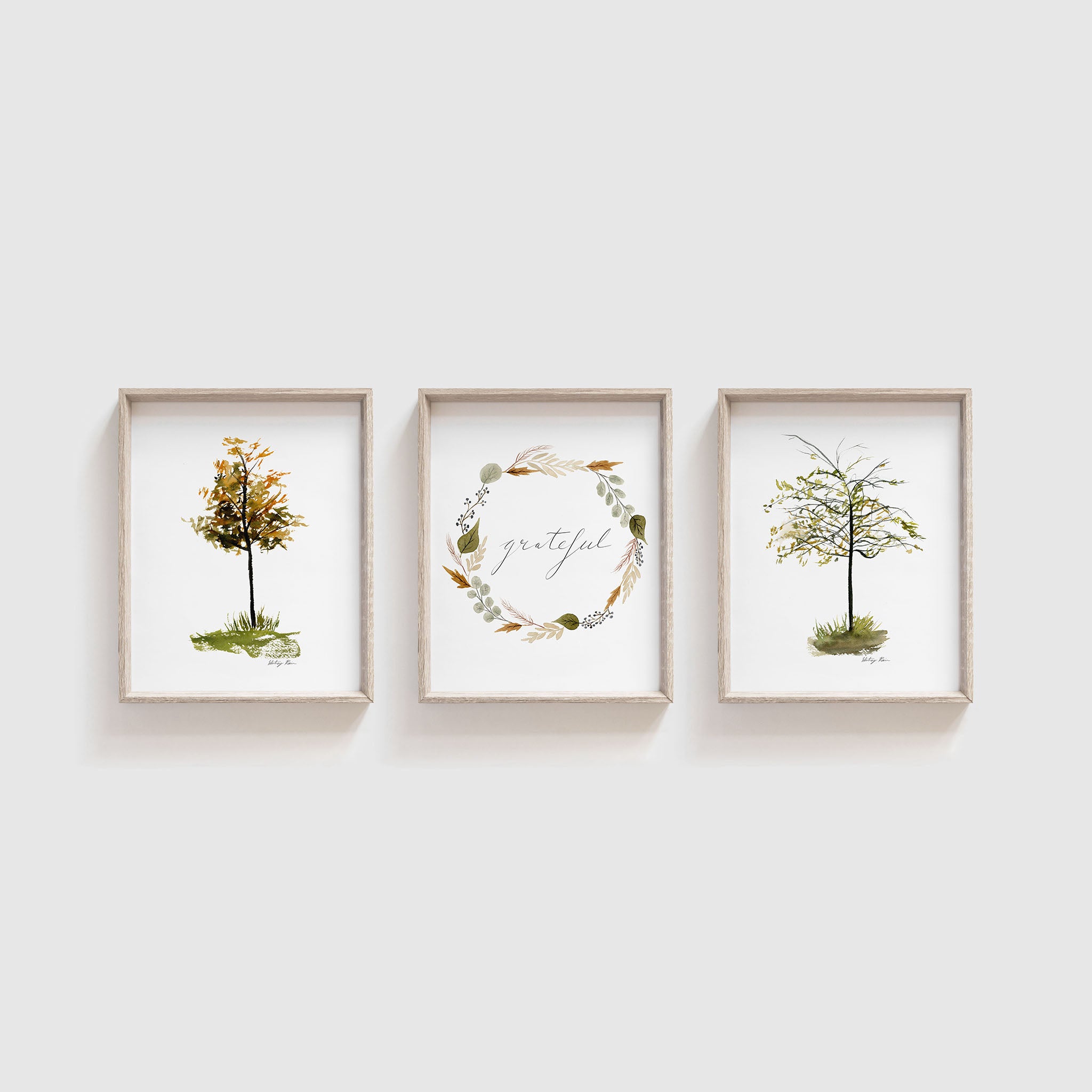 Set of 3 Fall Grateful Prints