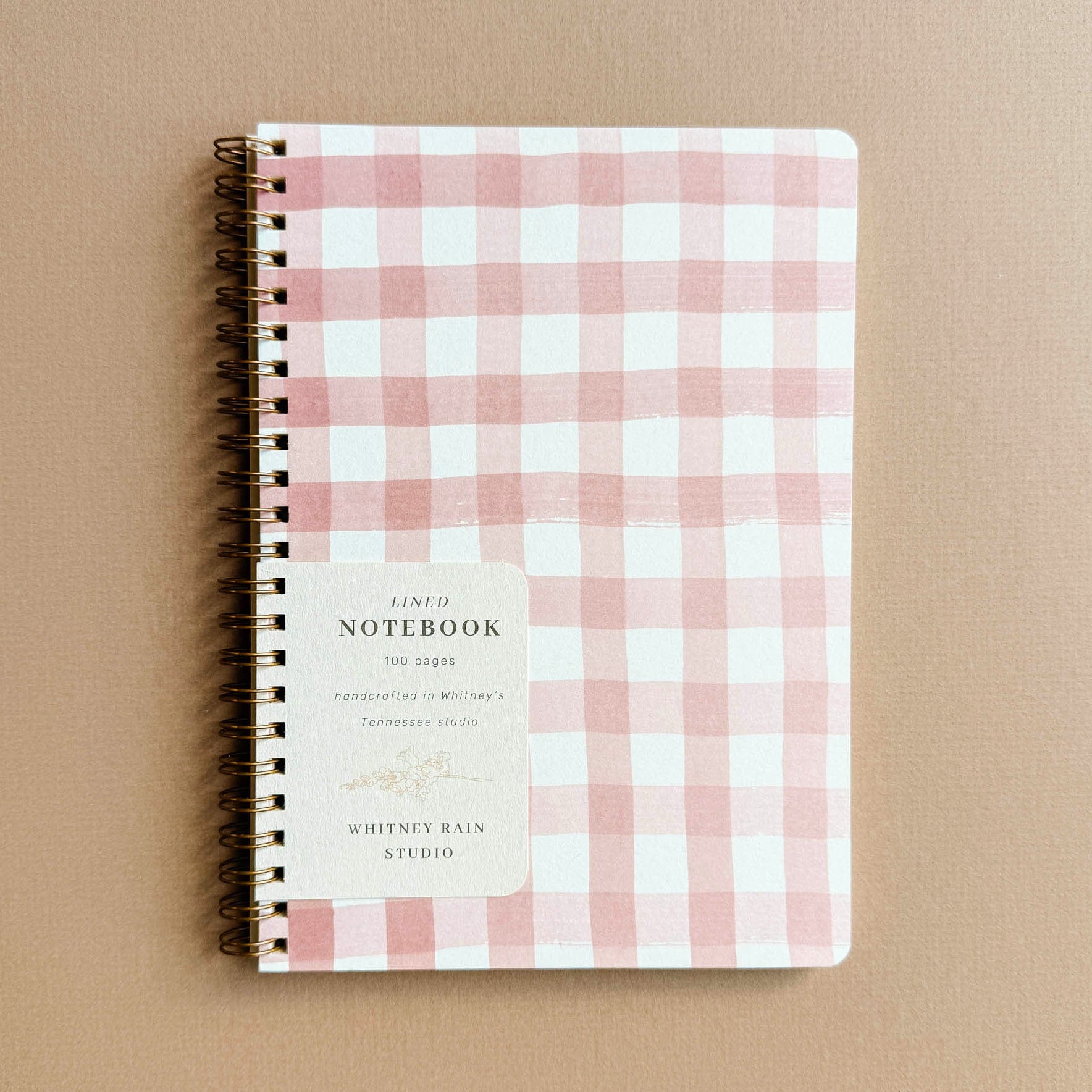 Gingham Notebook