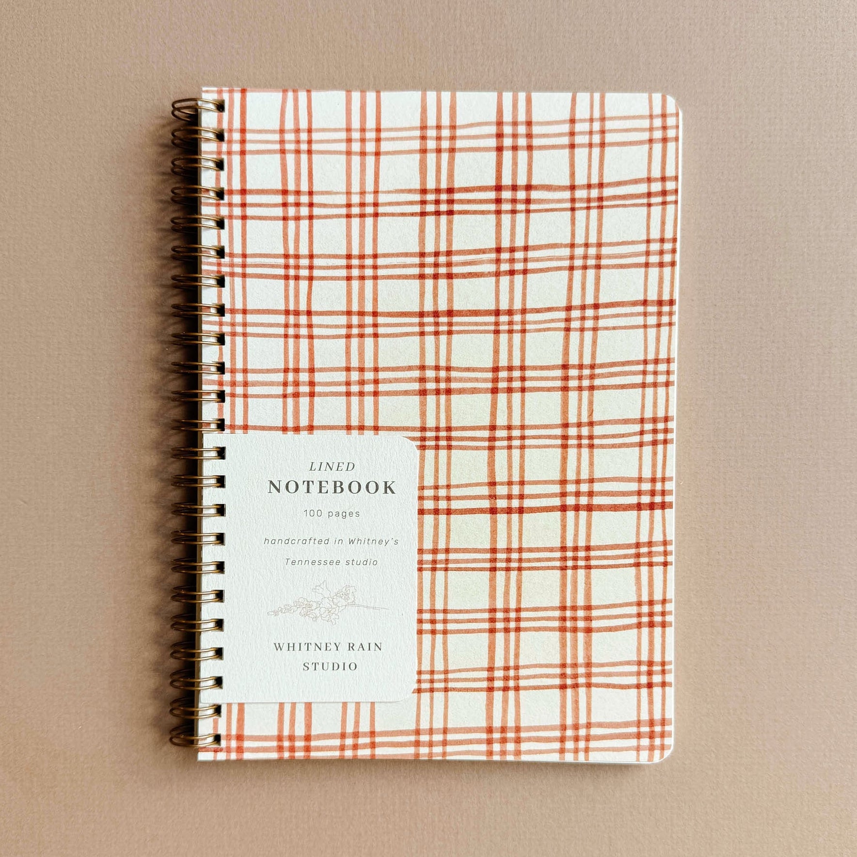 Vintage Plaid Notebook