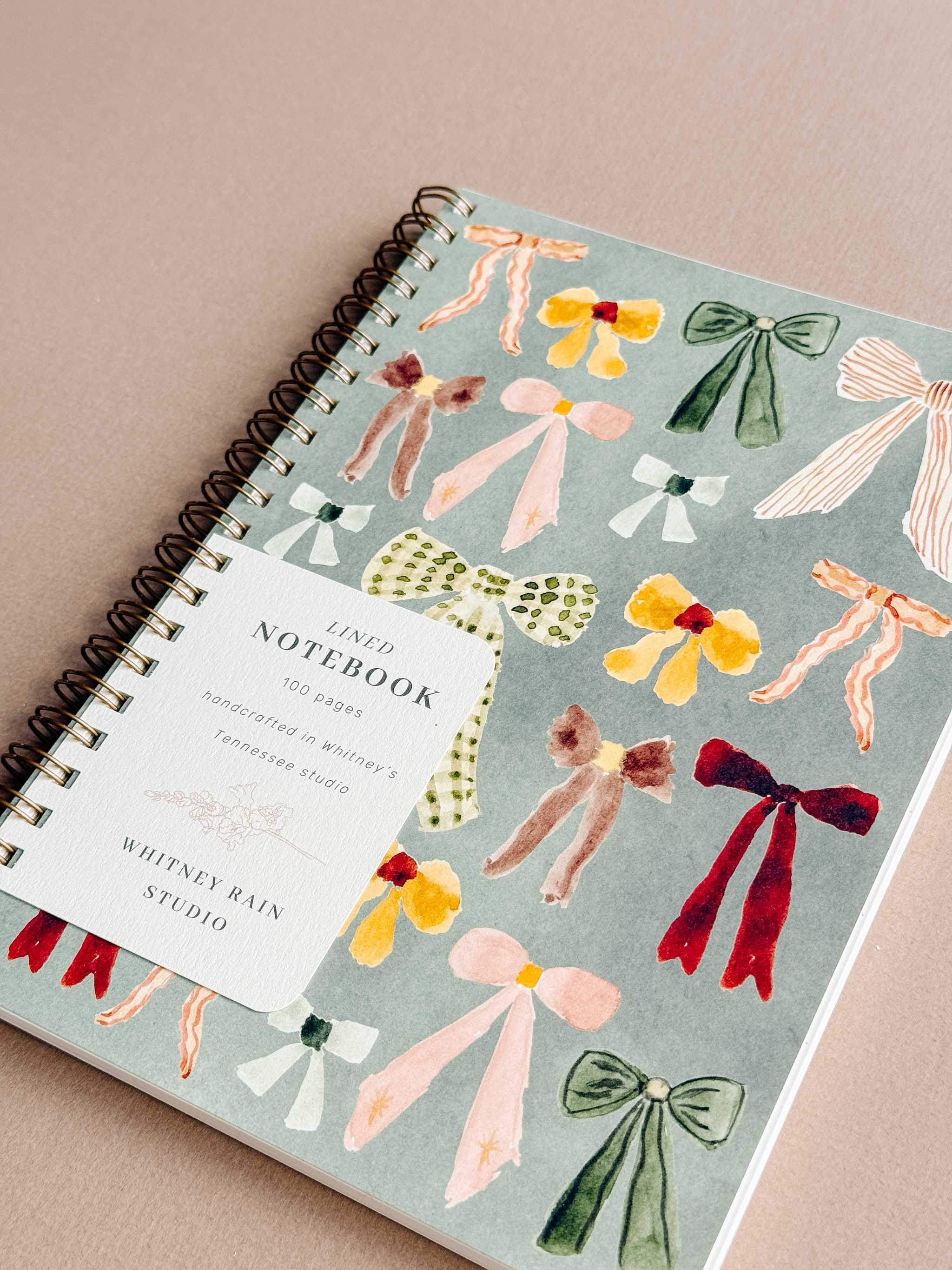 Watercolor Bows Notebook