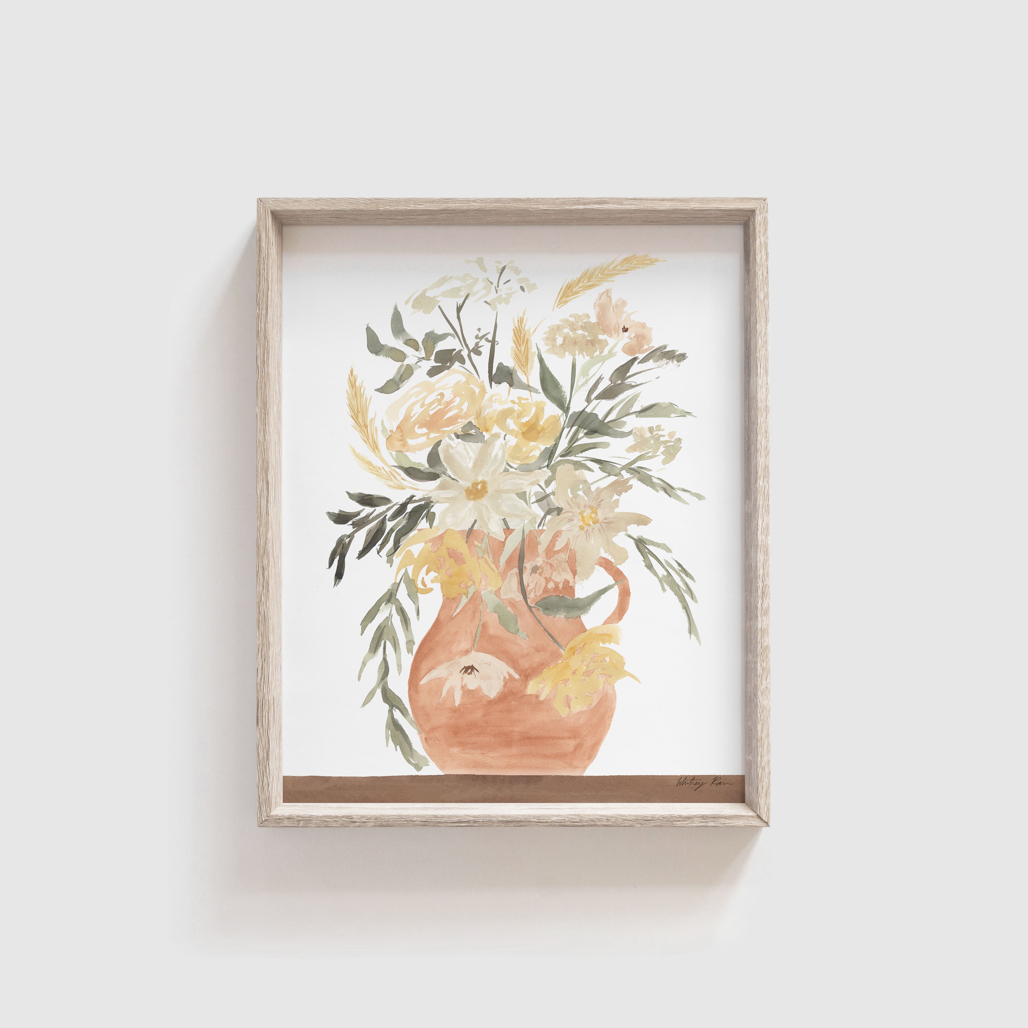 "Terracotta Vase" Watercolor Print