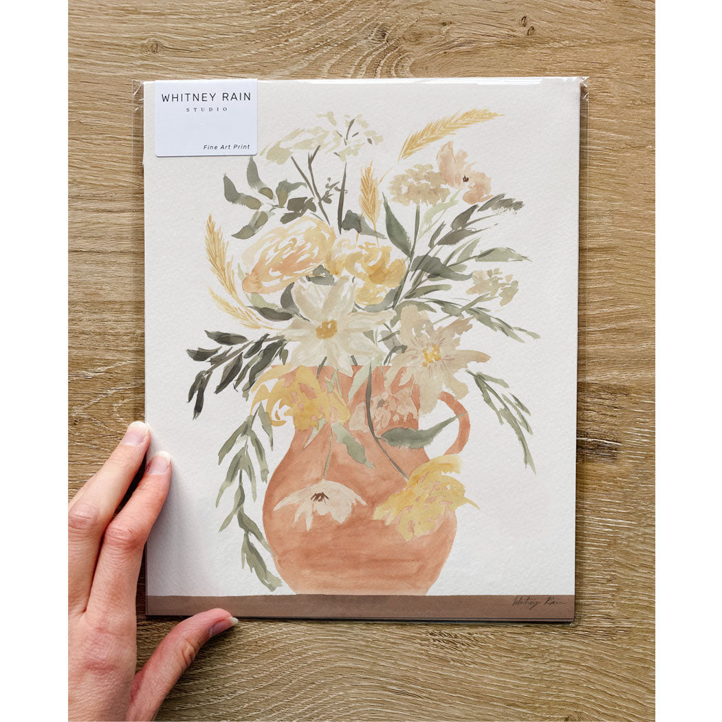 "Terracotta Vase" Watercolor Print