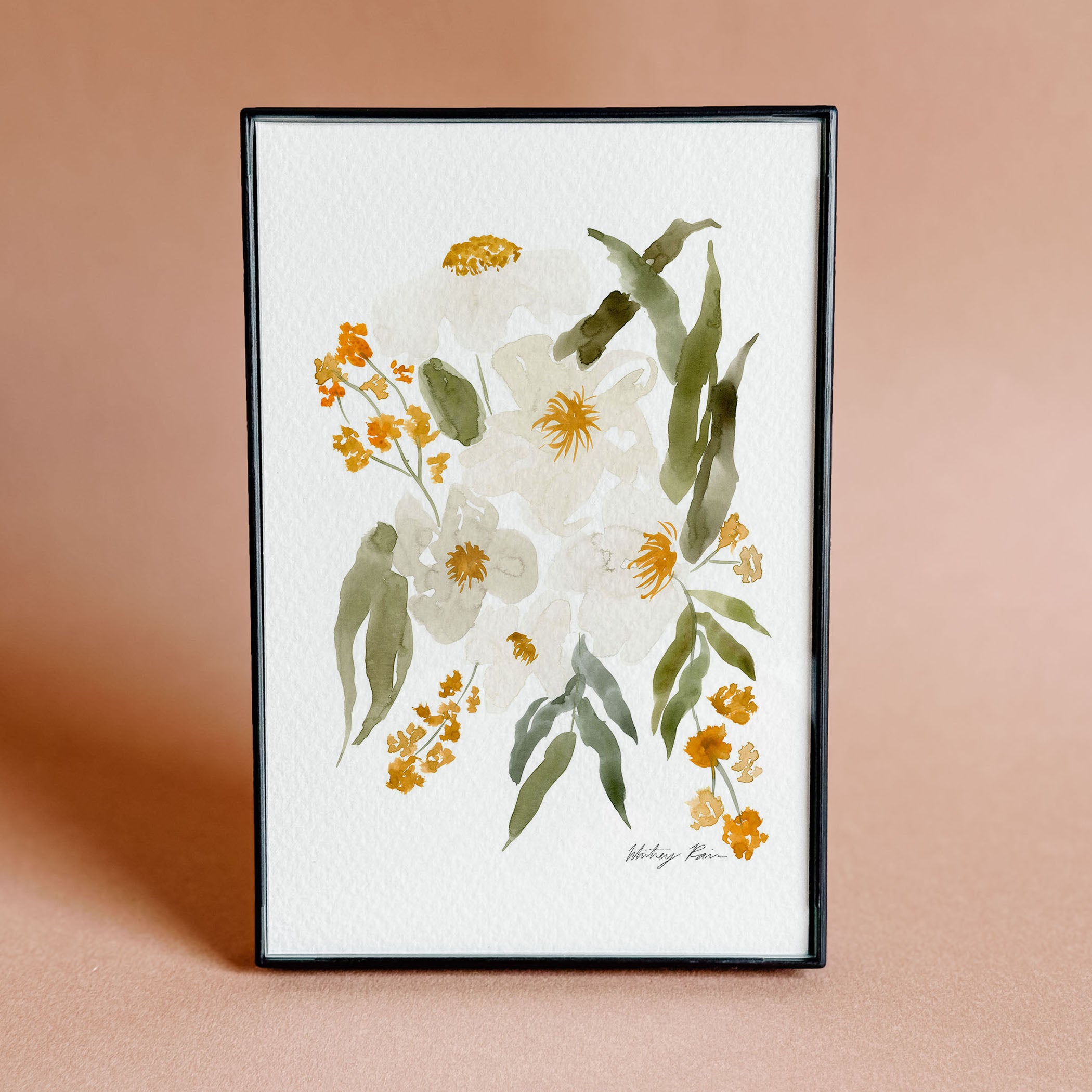 Mini Framed Print "Burst of Orange"