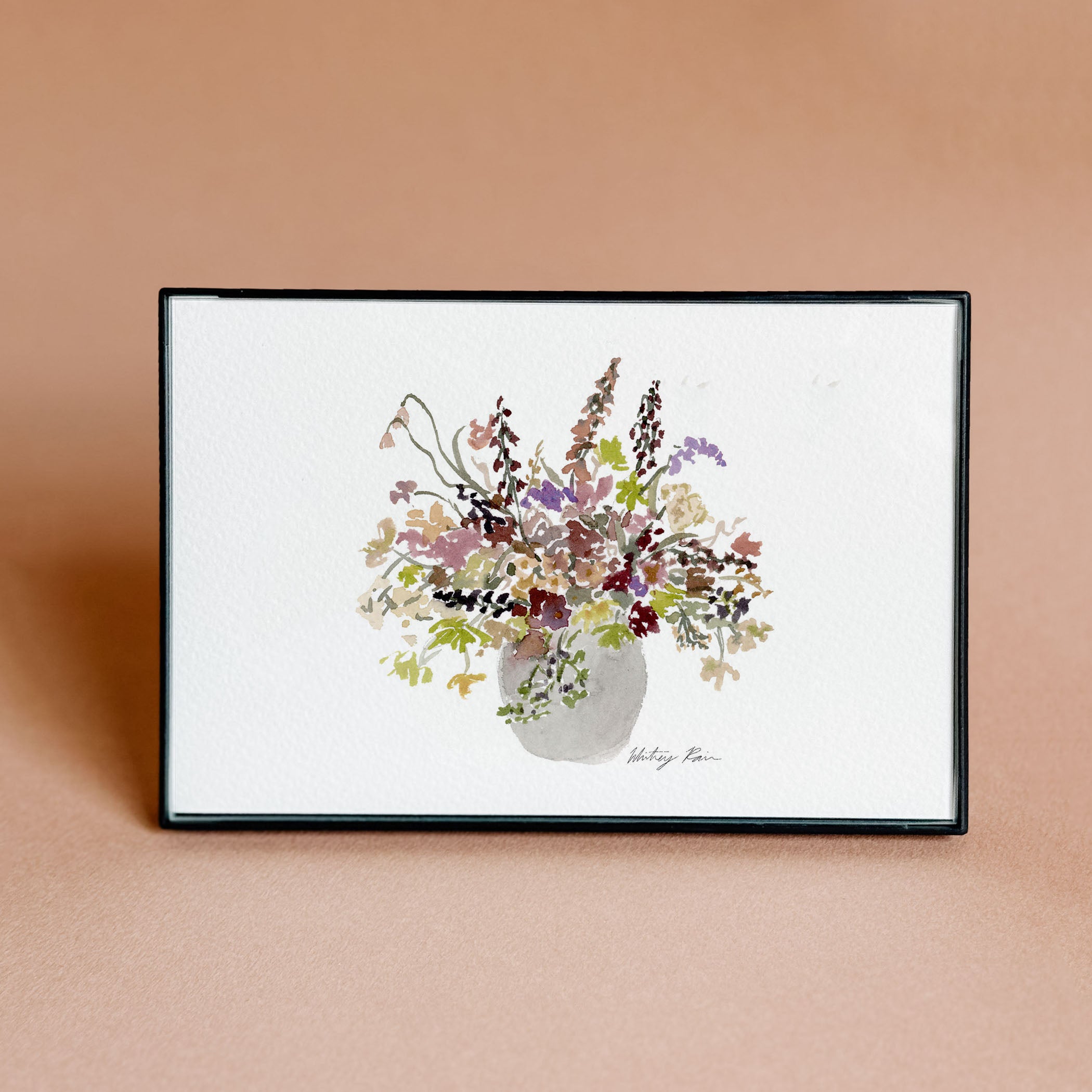 Mini Framed Print "Garden Bouquet"