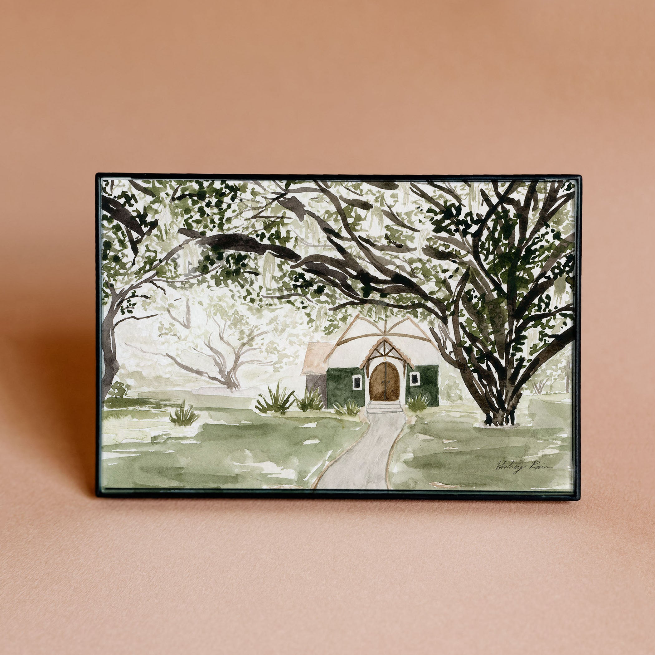 Mini Framed Print "In the Oak Trees"