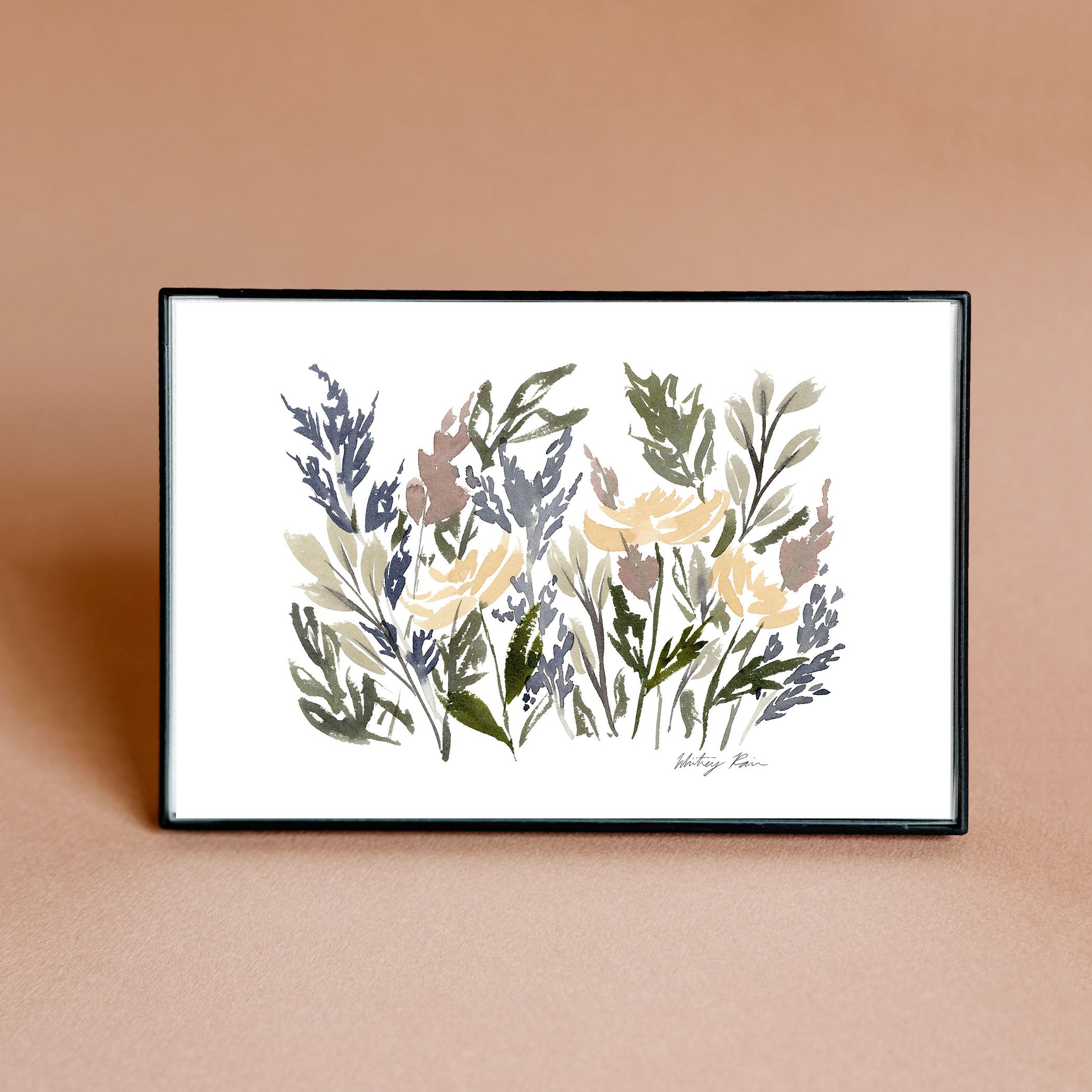 Mini Framed Print "Little Field of Flowers"
