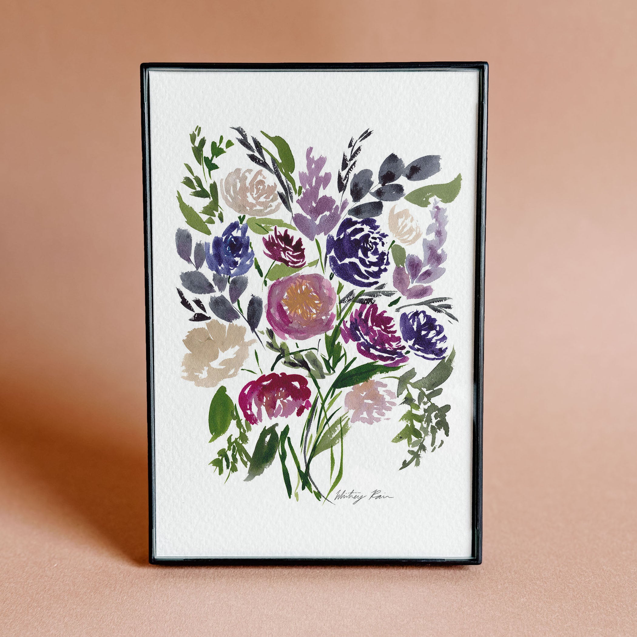 Mini Framed Print "Vibrant Bouquet"