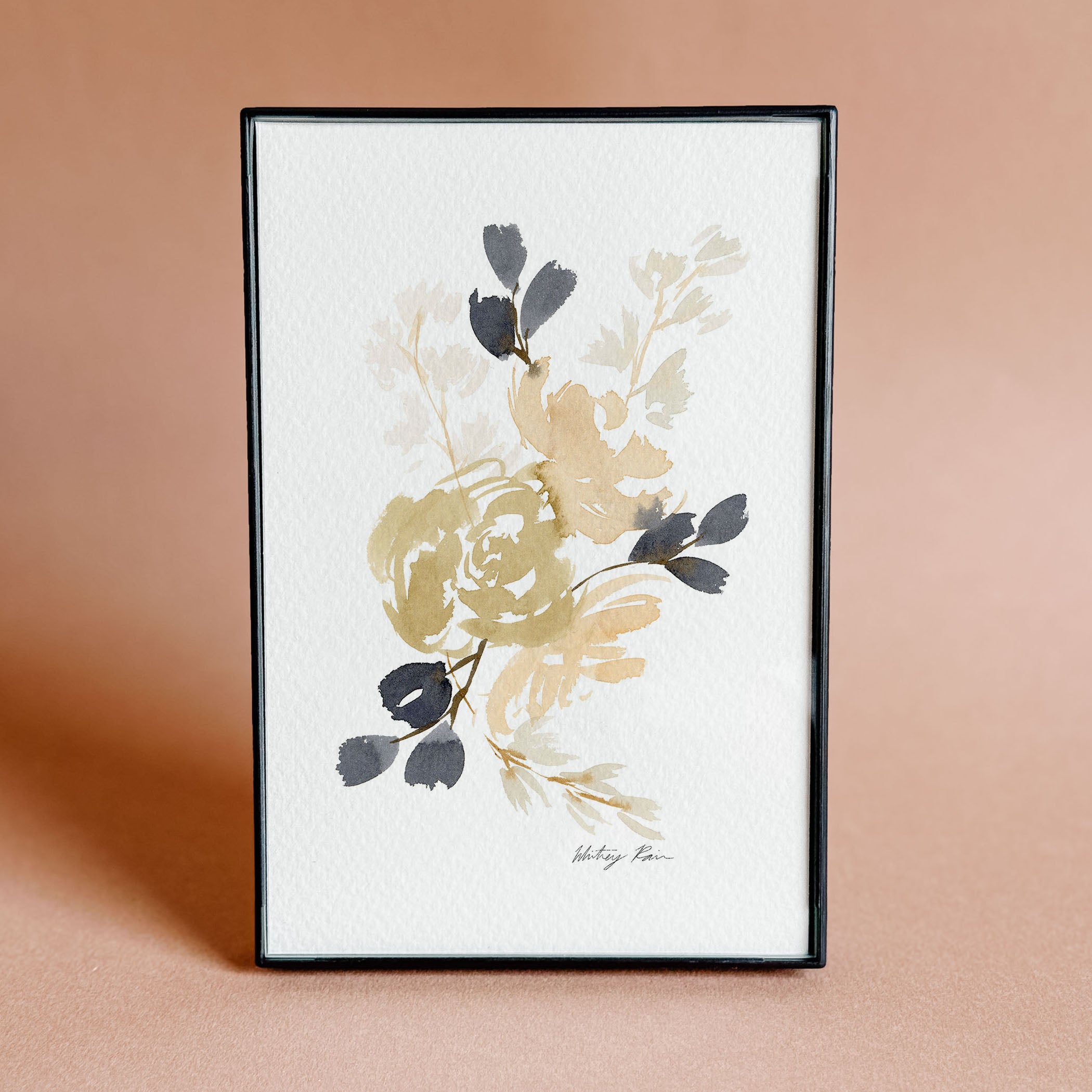Mini Framed Print "Wintry Floral"