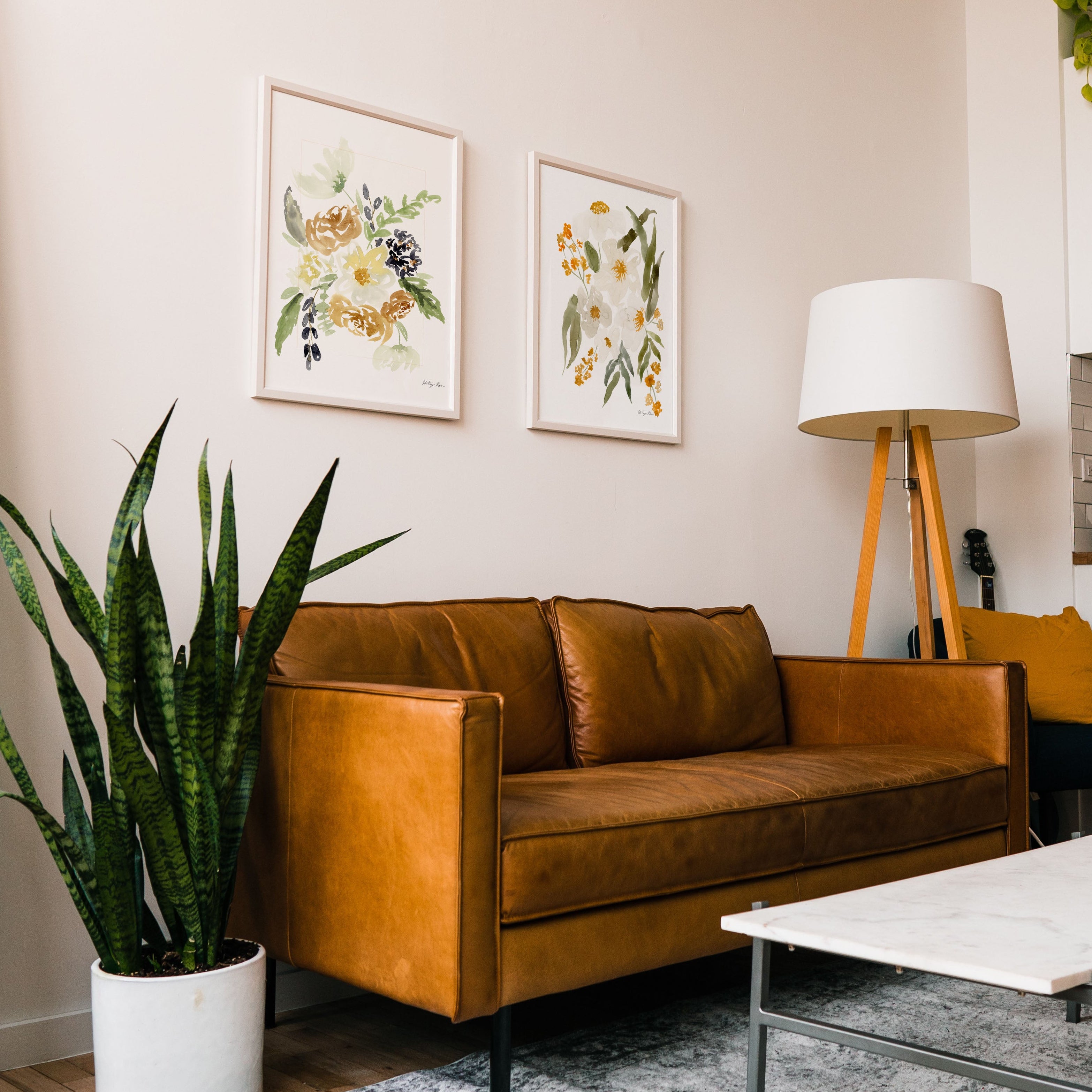 Set of 2 Autumn Flower Prints