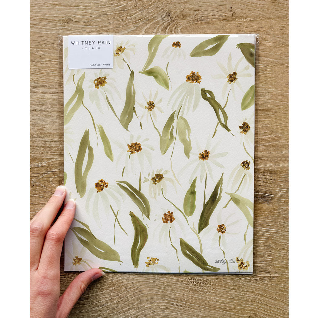 "Daisies" Watercolor Print