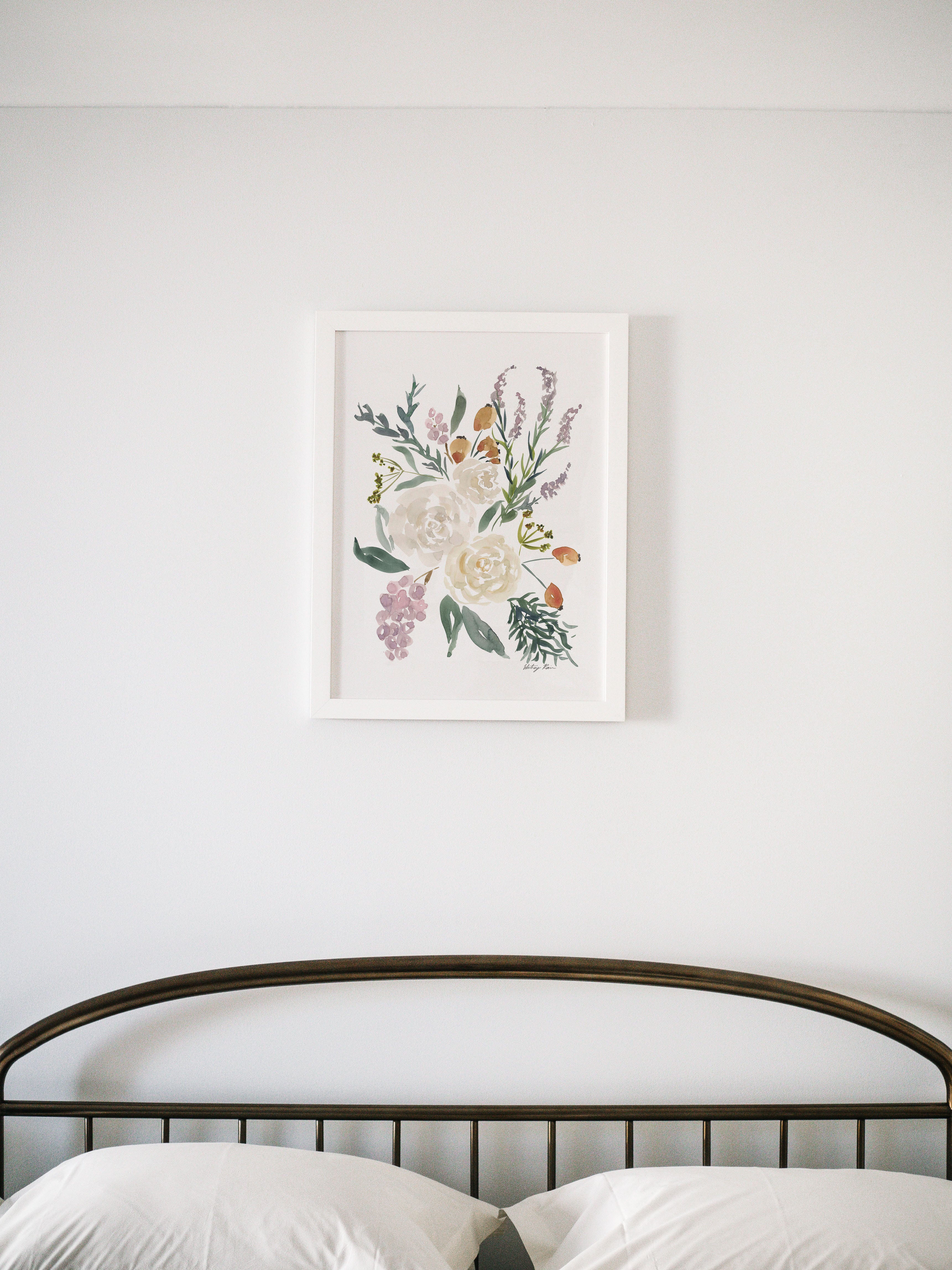 "Floral Composition" Watercolor Art Print