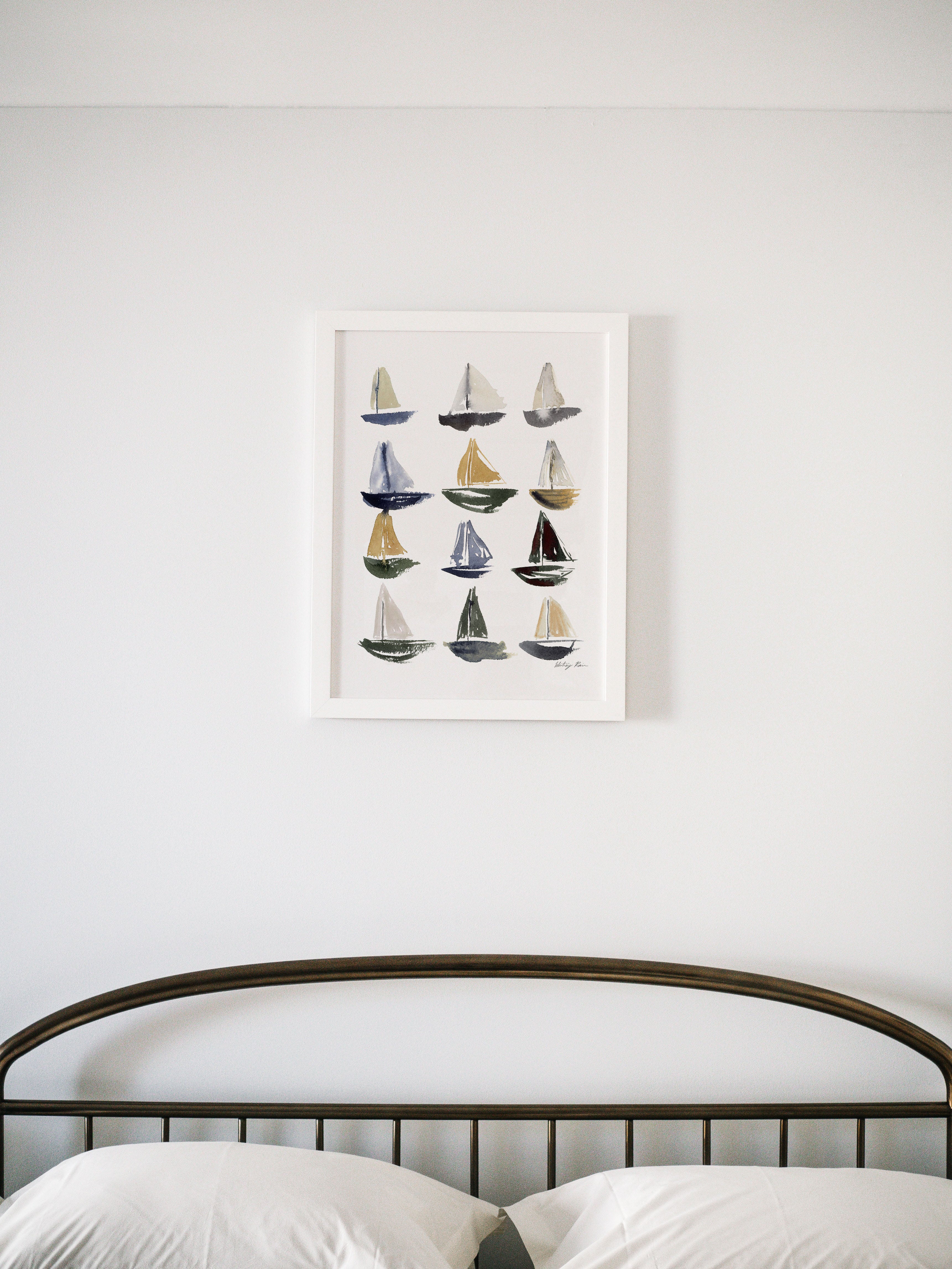 "Sailboats" Watercolor Print