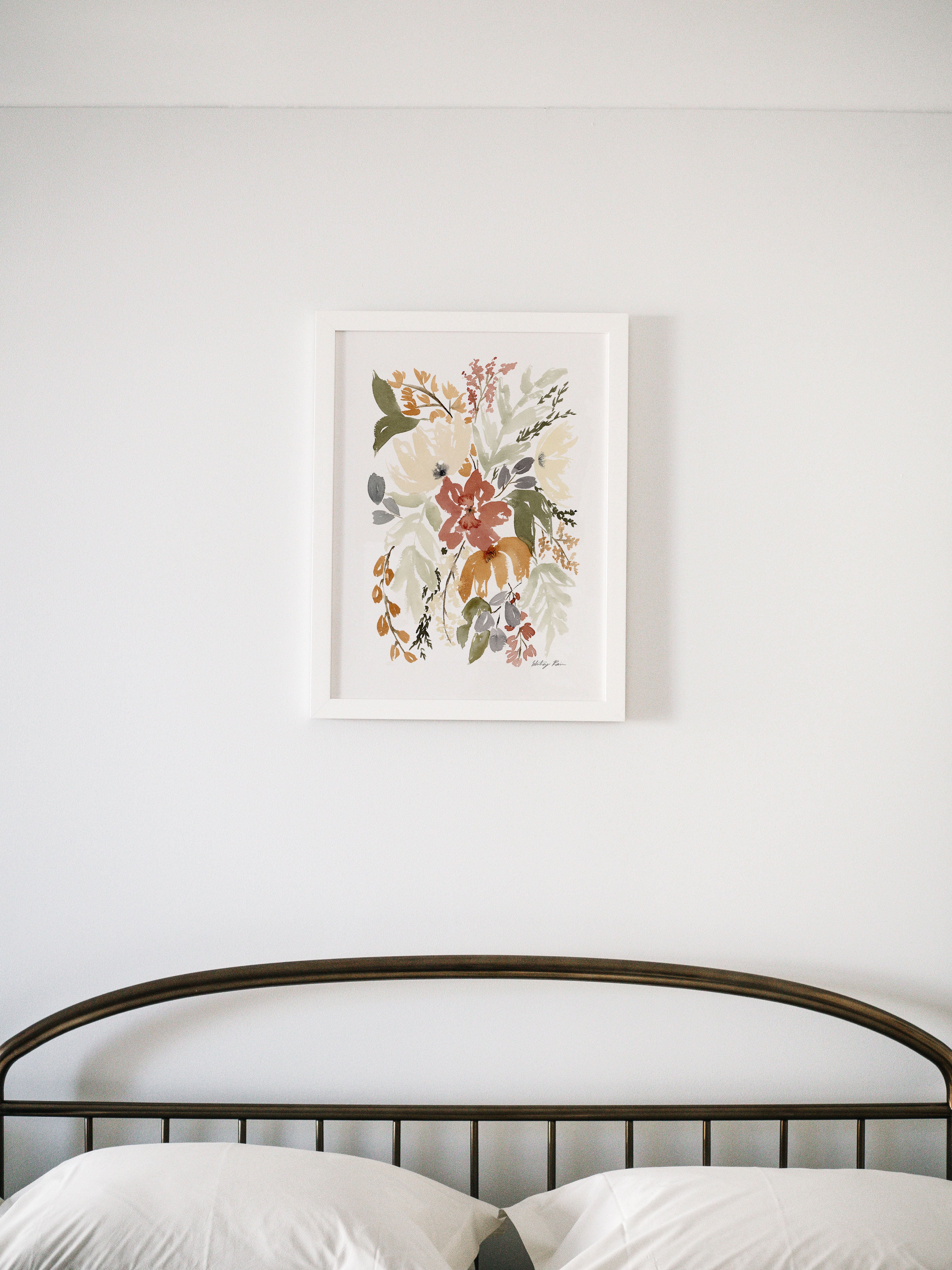 "Winter Floral" Watercolor Print