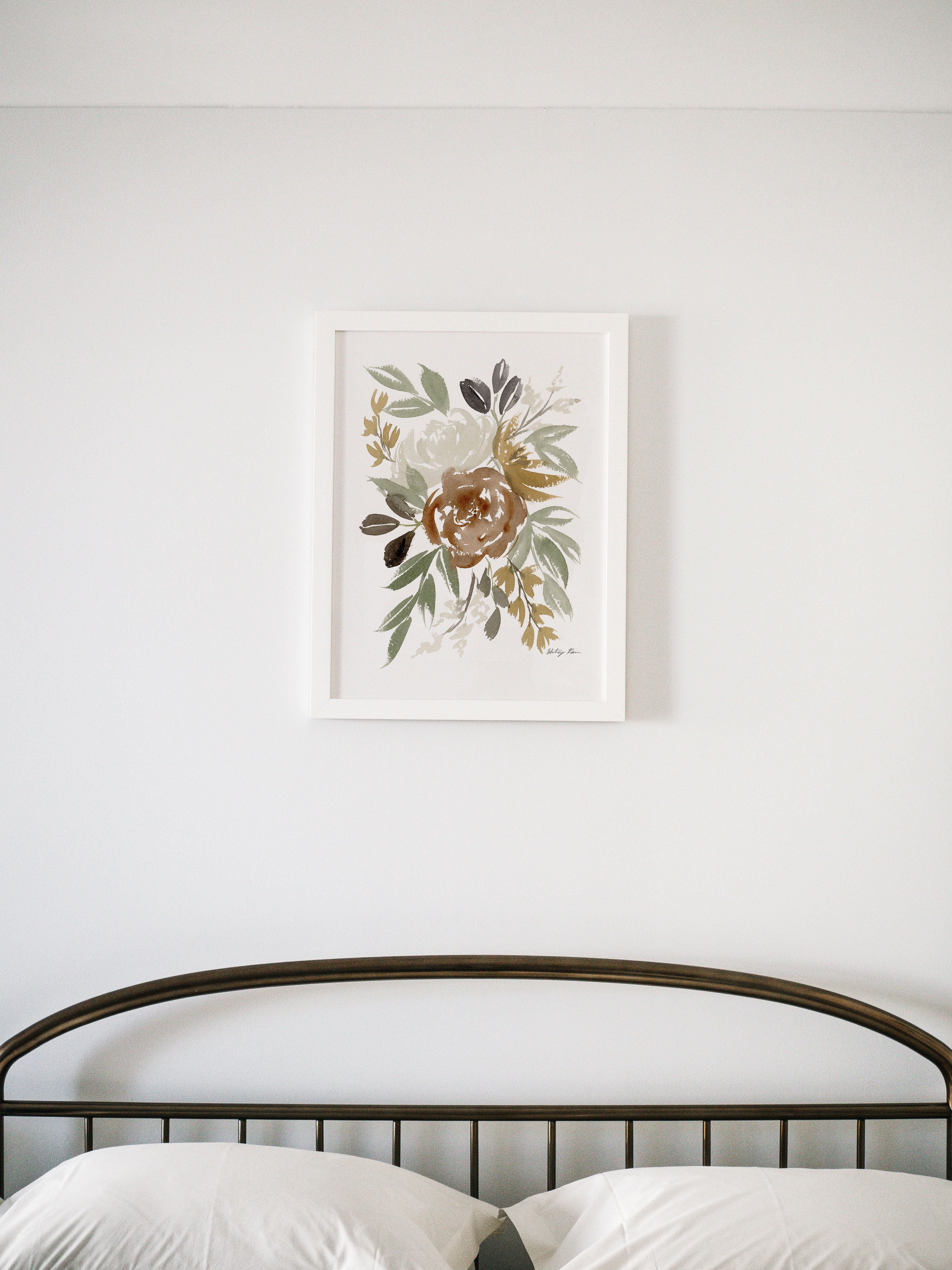 "Winter Flowers" Watercolor Art Print