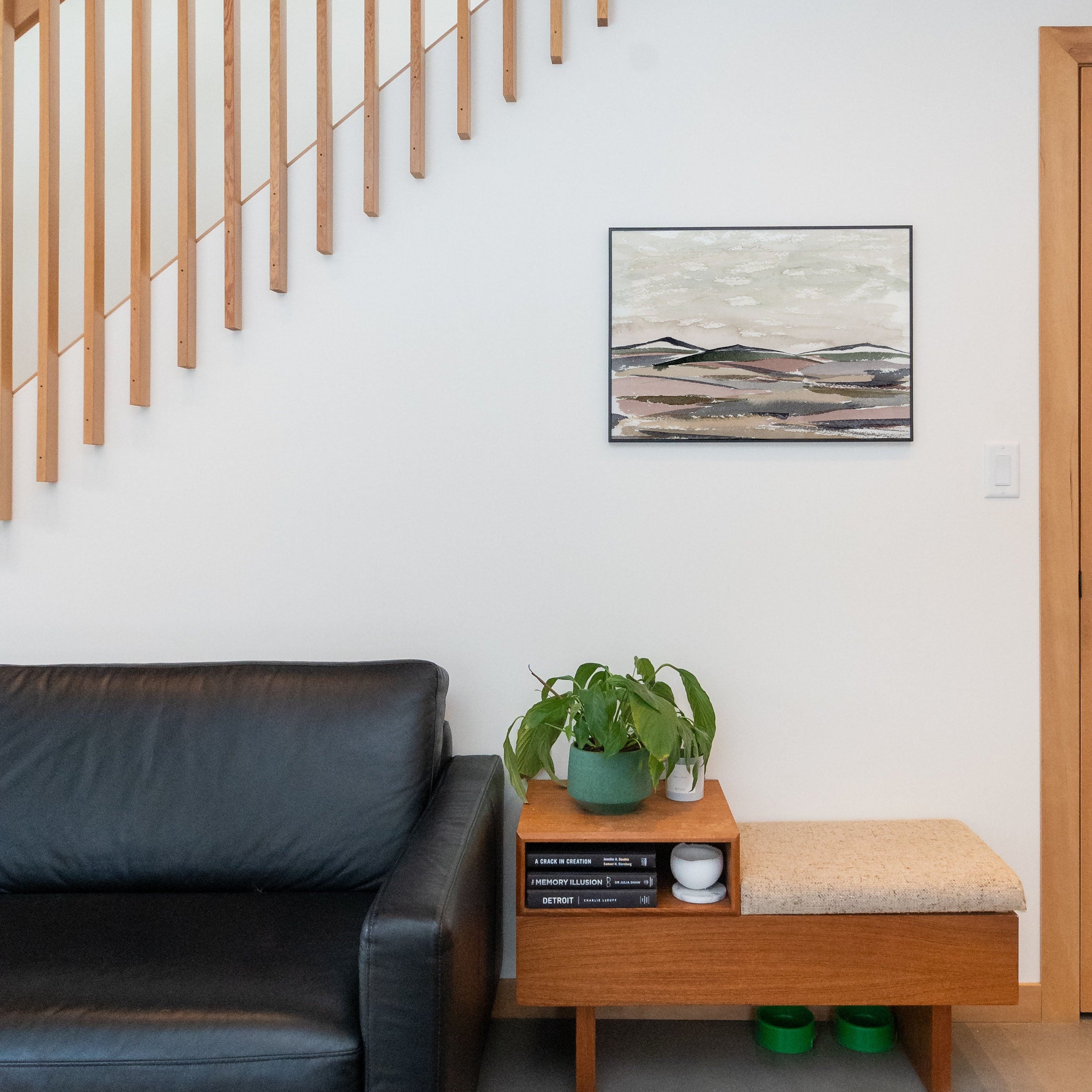 "Wintry Landscape" Watercolor Art Print