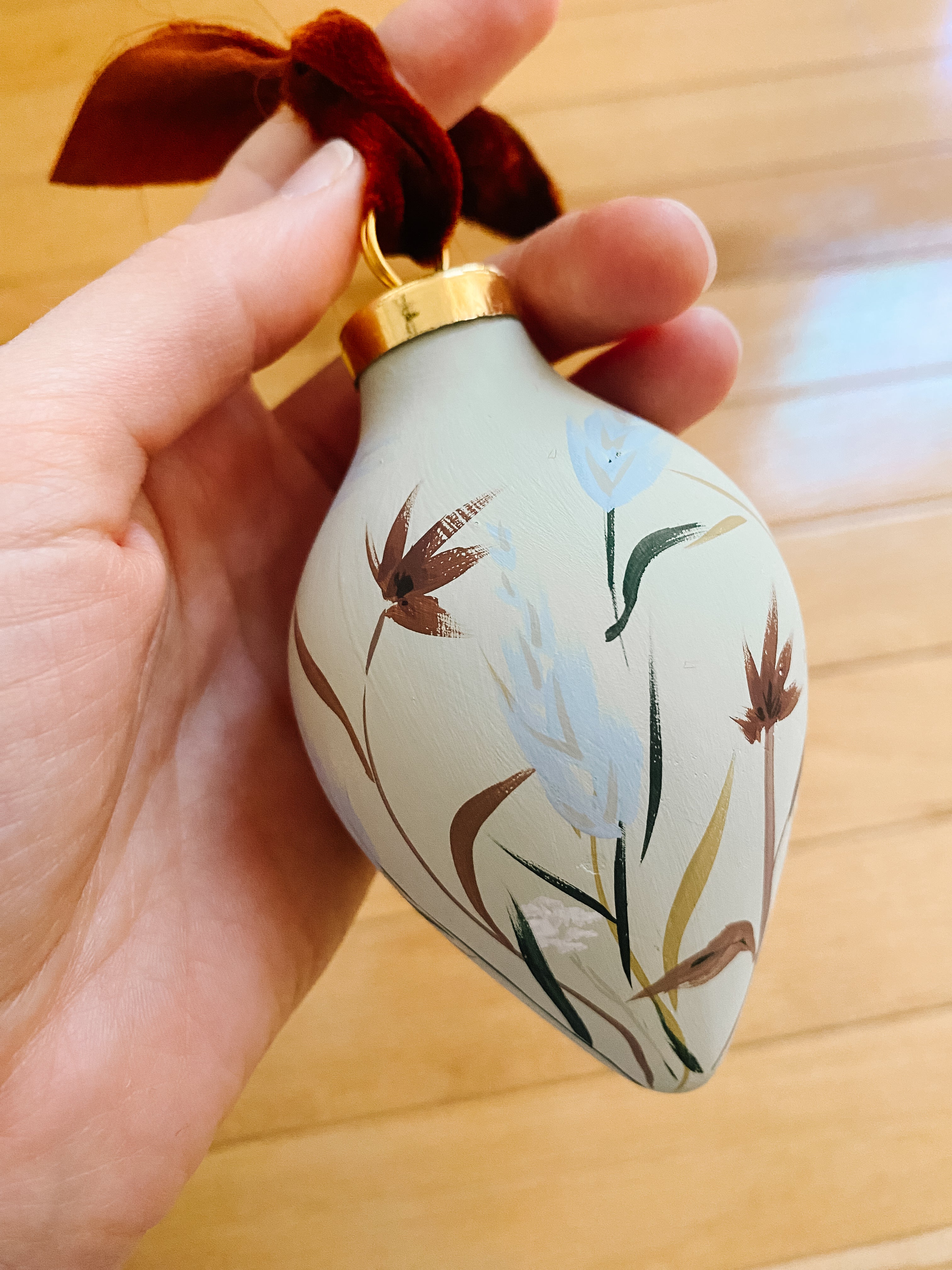 "Wild Meadow" Hand Painted Ornament