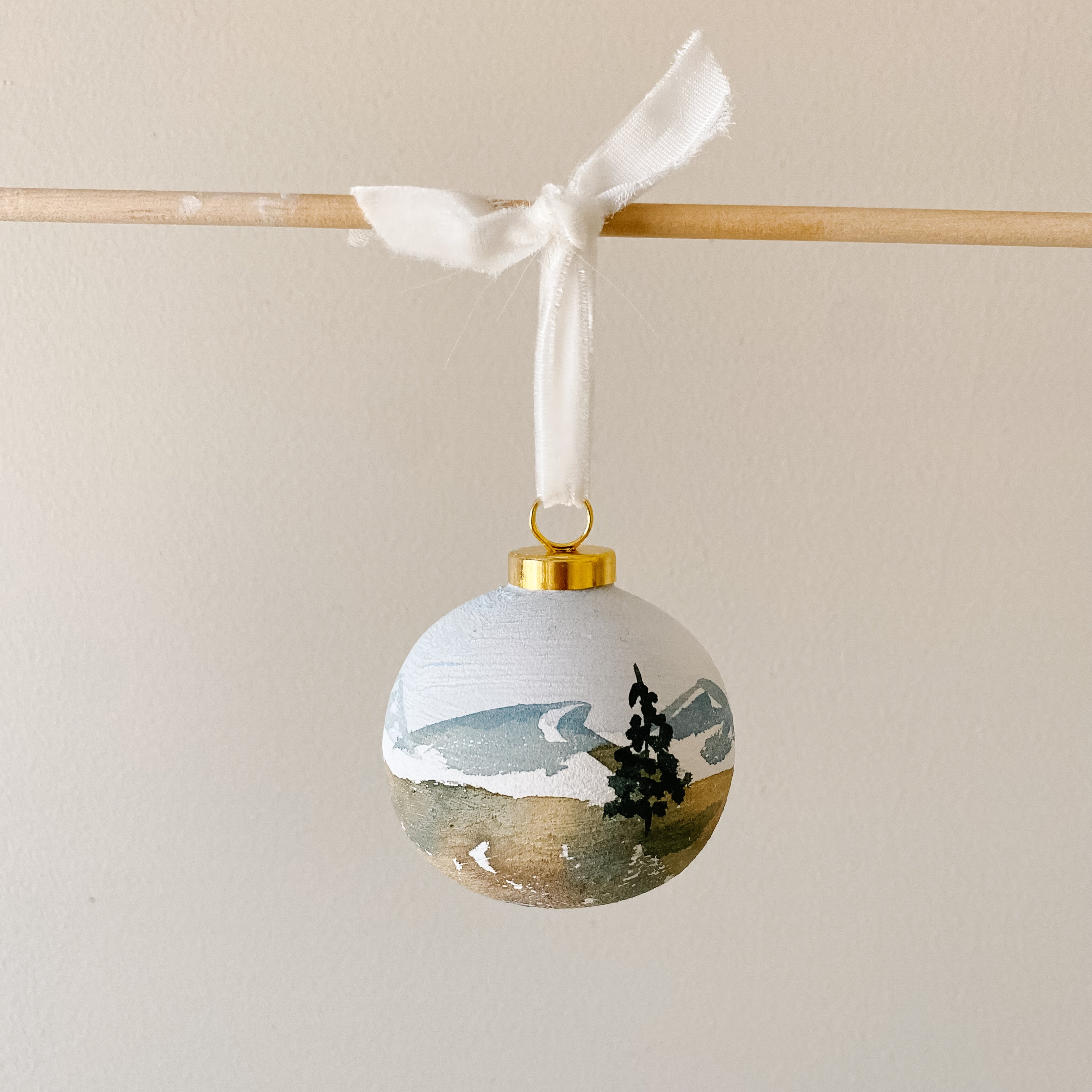 "Summit" Hand Painted Ornament