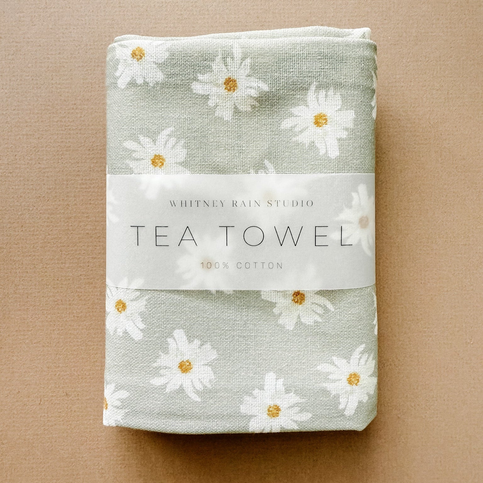 "Vintage Daisies" Tea Towel
