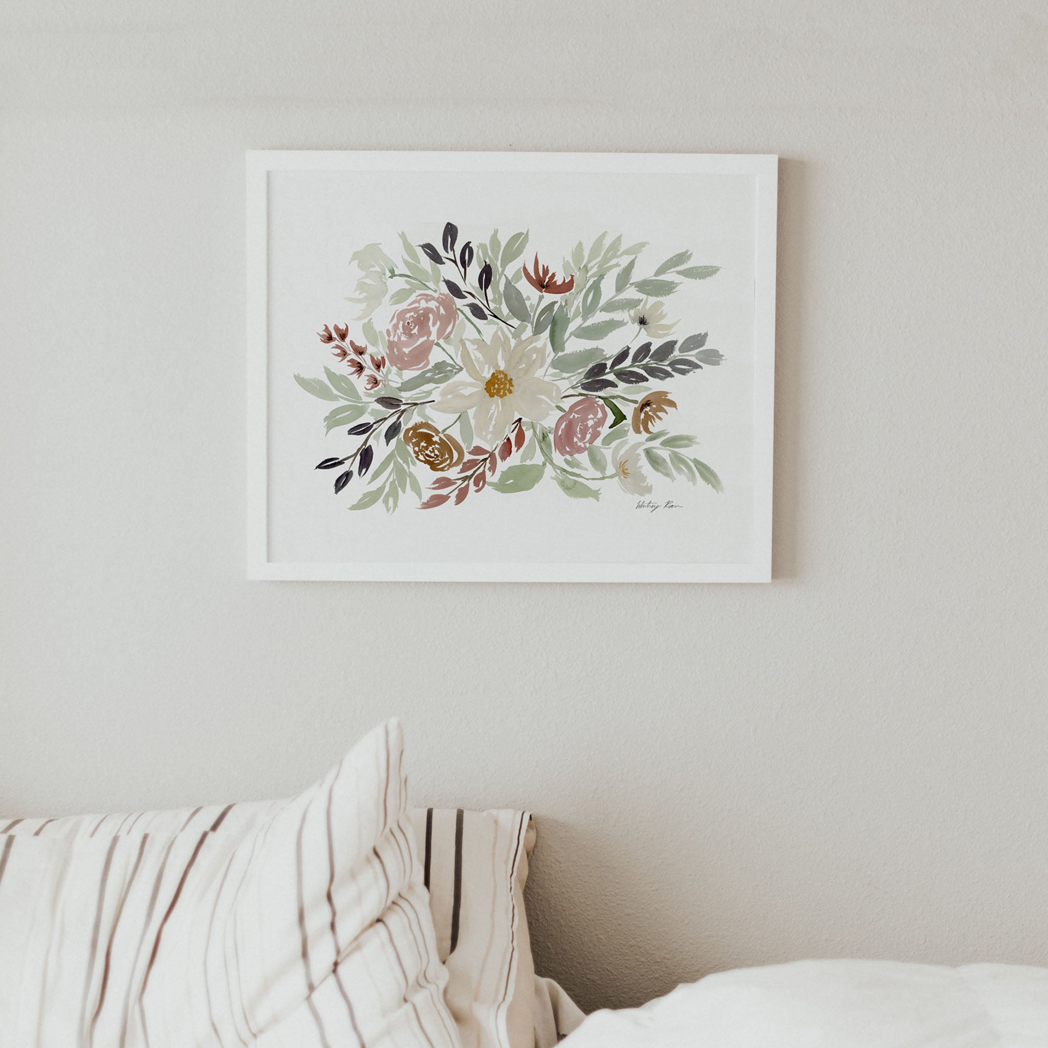 "In the Garden" Watercolor Art Print