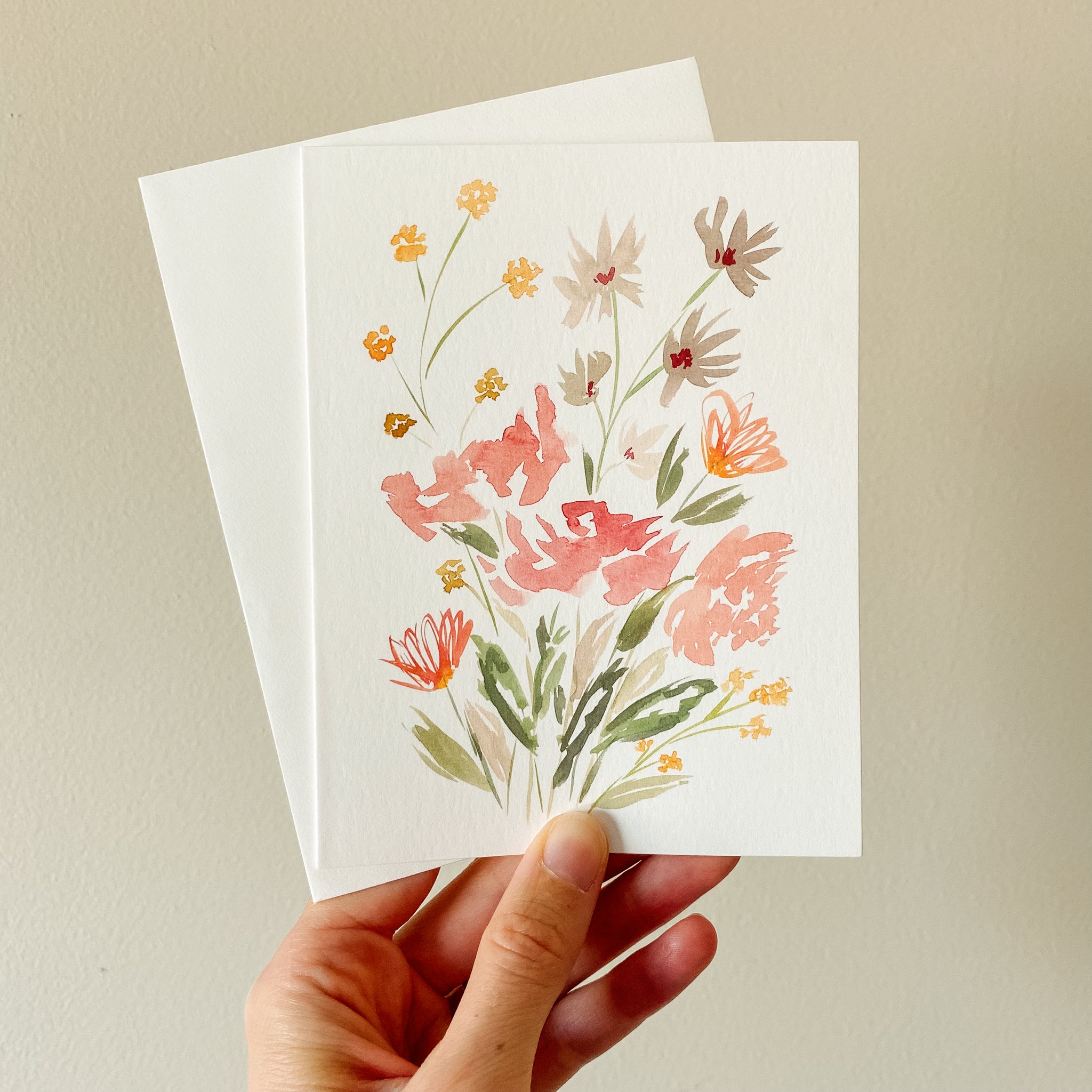 "Wildflower Bouquet" Notecard