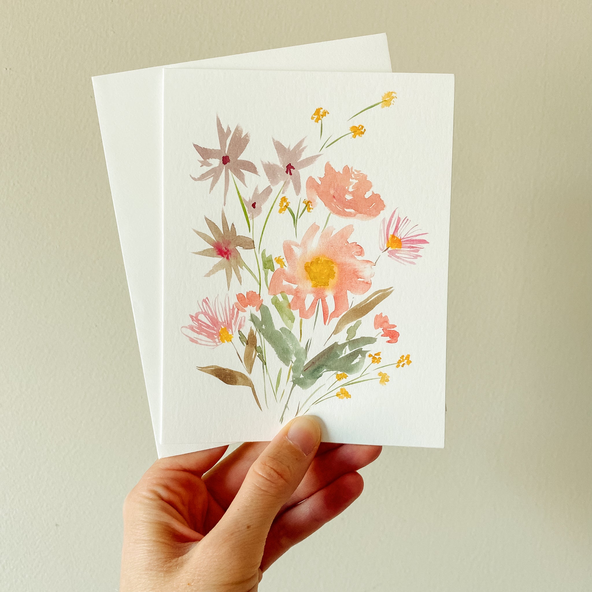 "Spring Wildflowers" Notecard