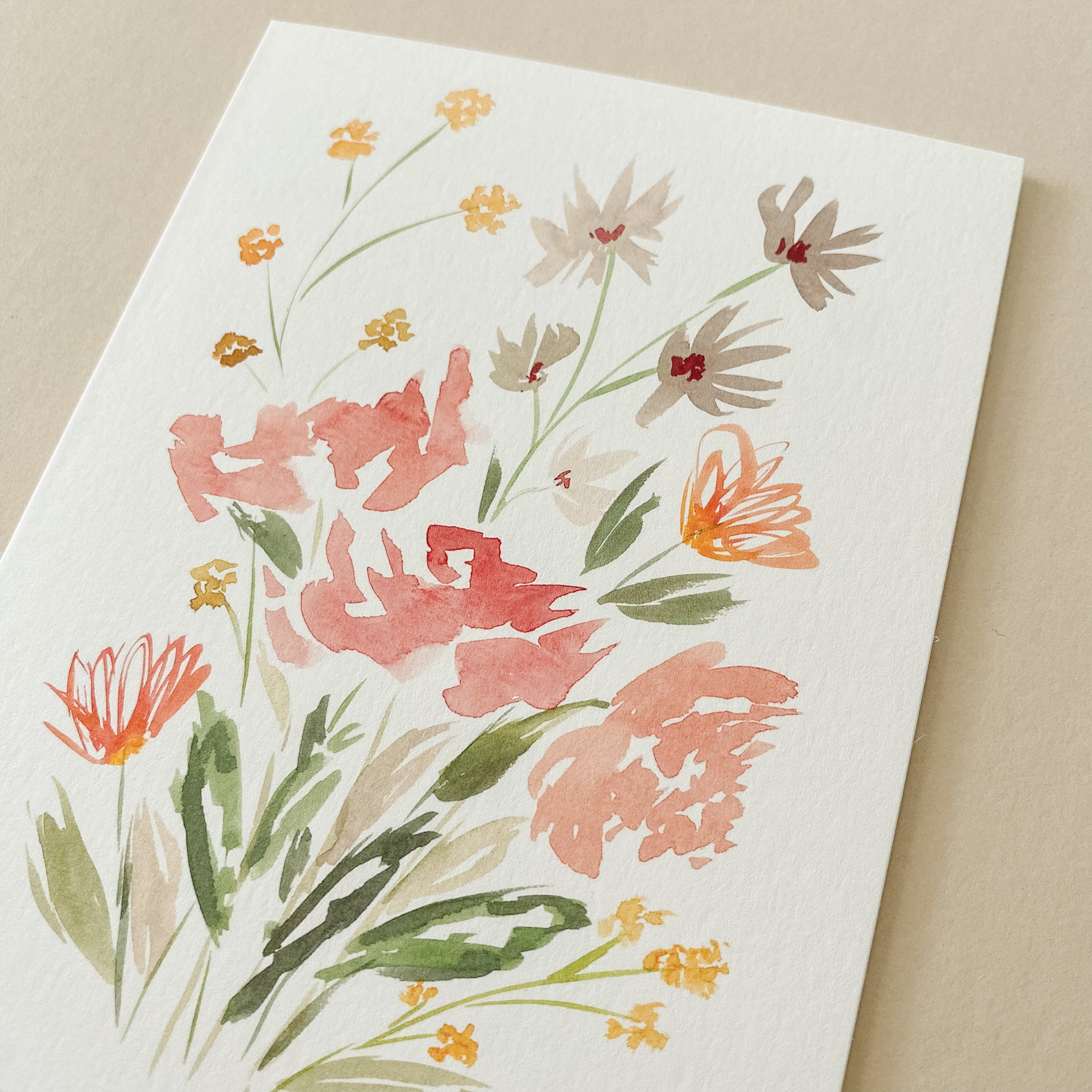 "Wildflower Bouquet" Notecard